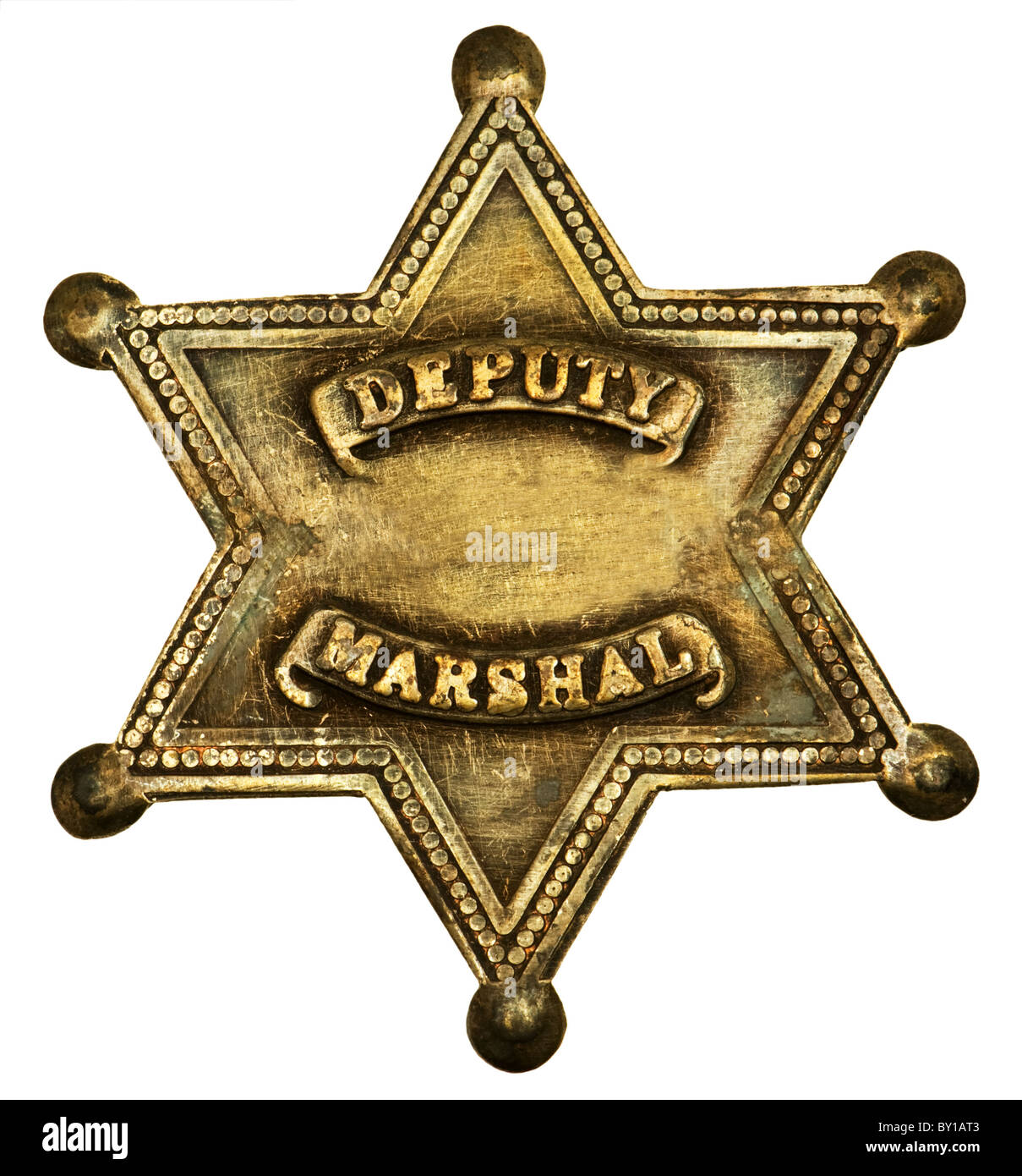 Authentic deputy marshal badge Stock Photo