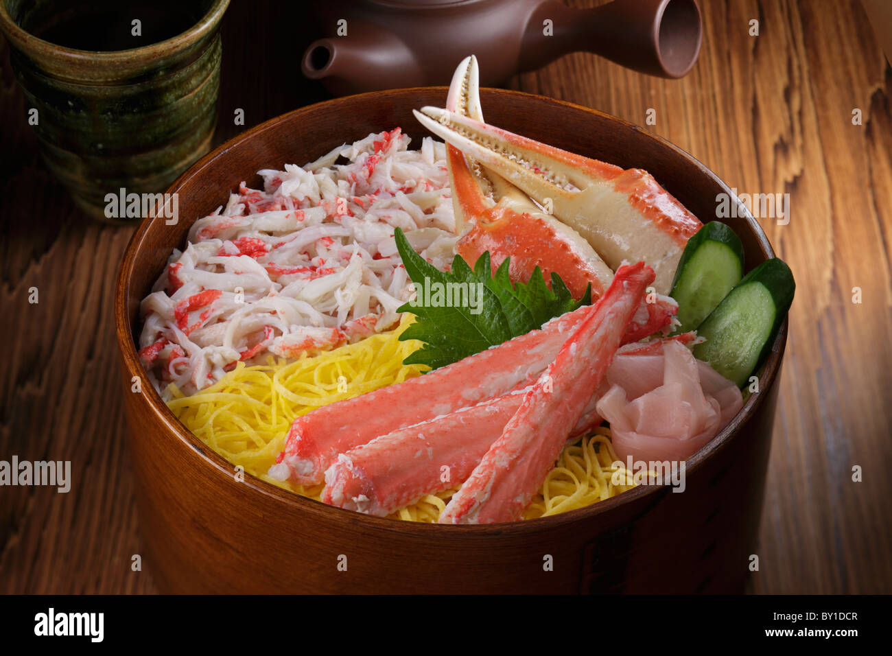 Kani-meshi Stock Photo