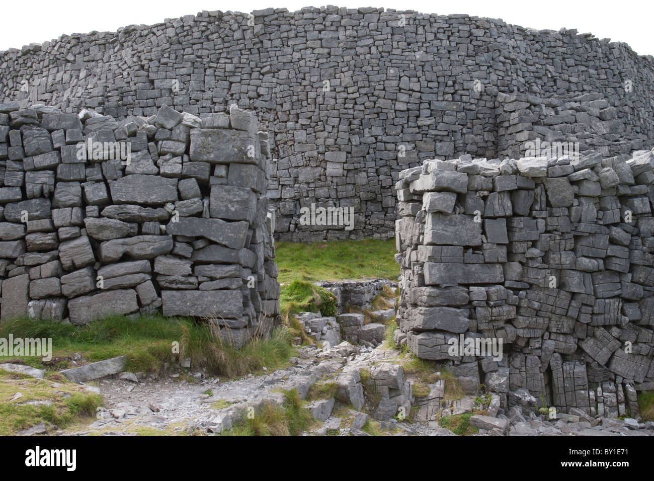 Dún Aonghasa prehistoric fort Inishmore Aran Islands County Galway, Ireland Stock Photo