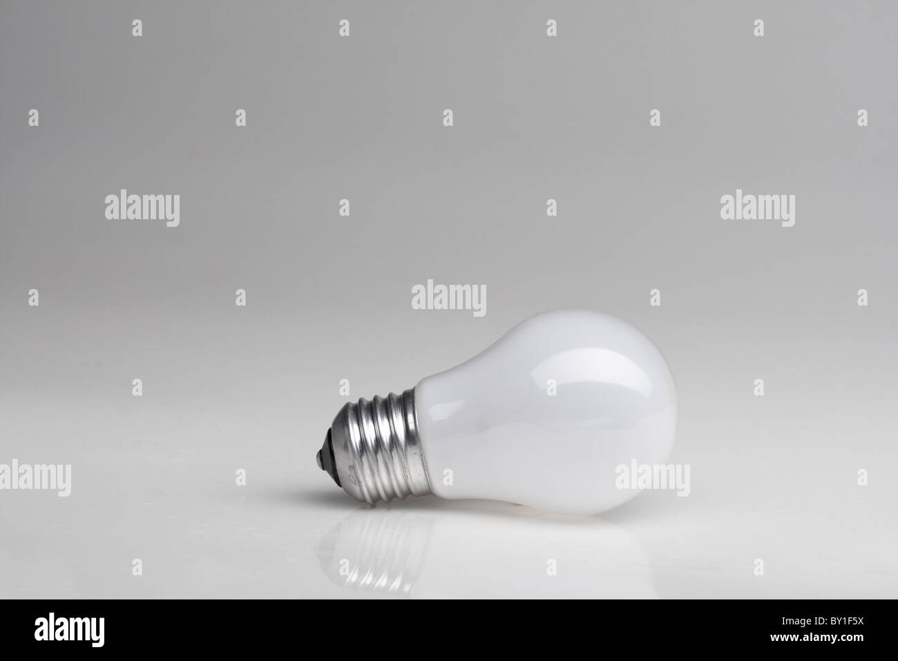 Background with lightbulb Stock Photo