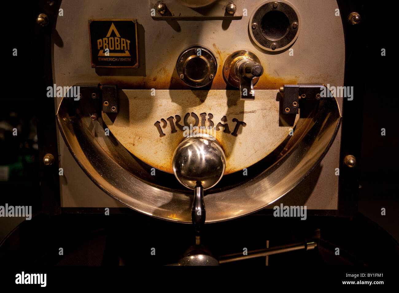 Probat coffee roasting machine Stock Photo Alamy