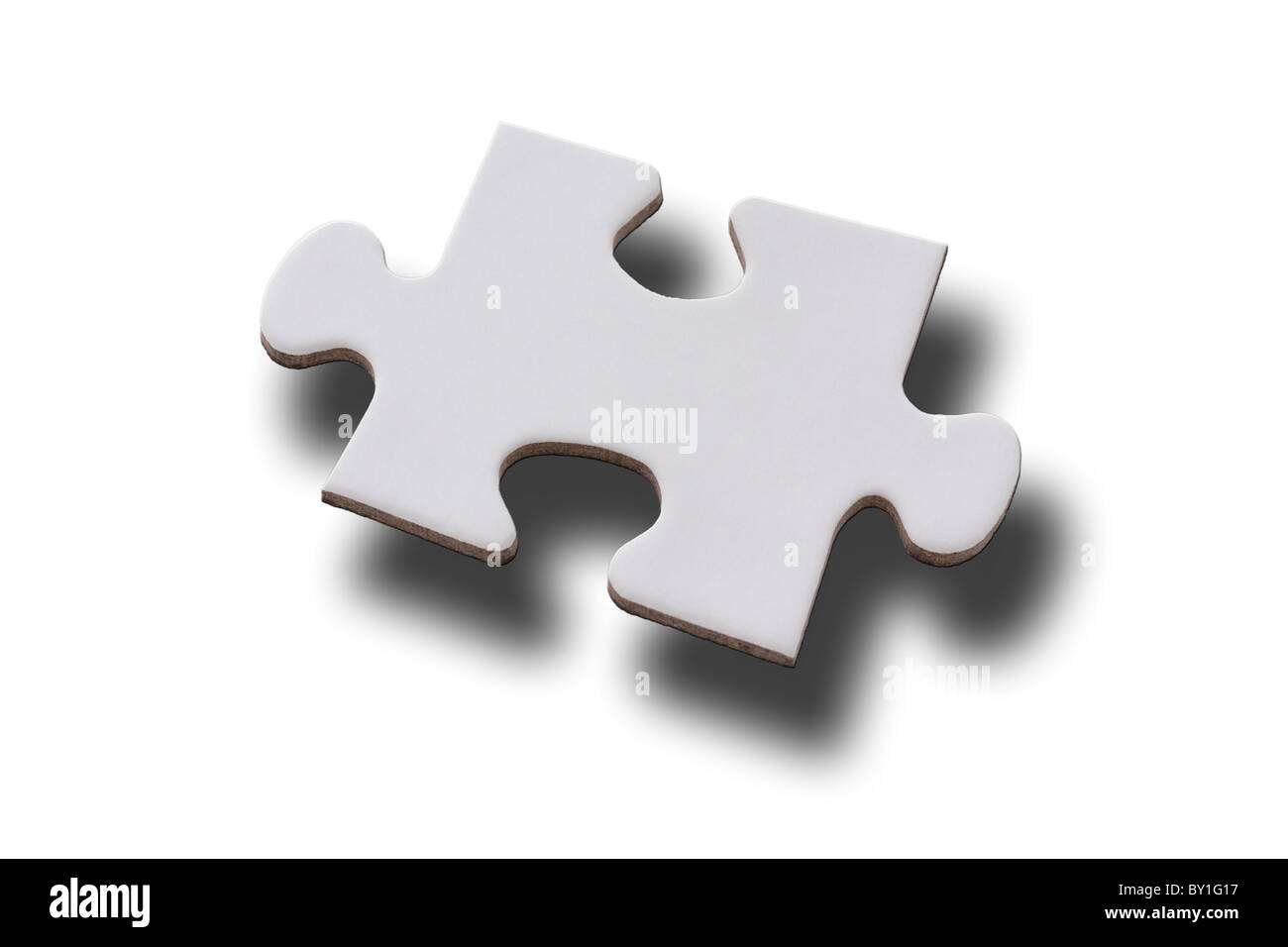 digital enhancement - part of jigsaw puzzle - symbolism for existential orientation resp. education Stock Photo
