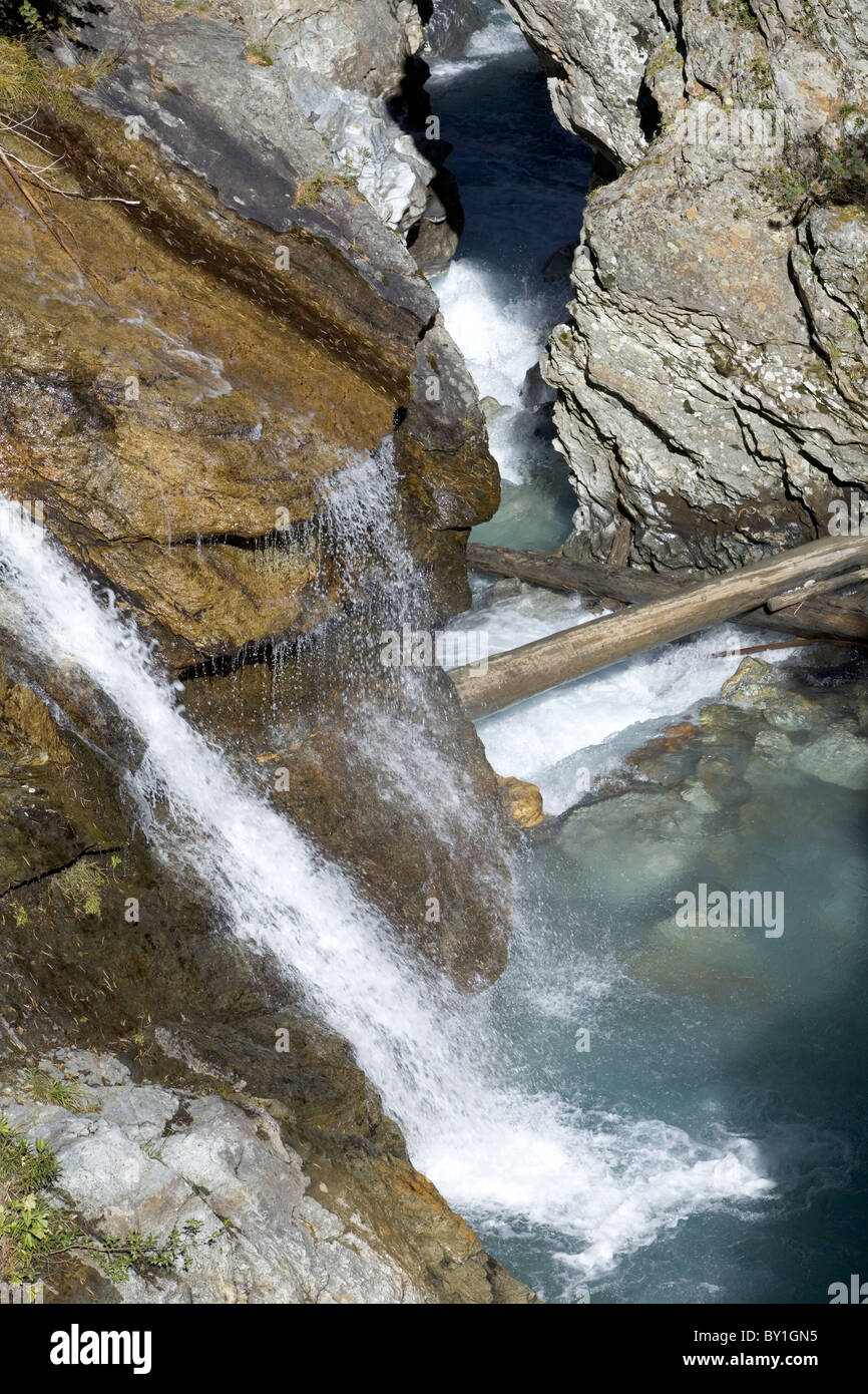 River Plima, Martelltal, in the Stelvio National Park, Italy Stock Photo