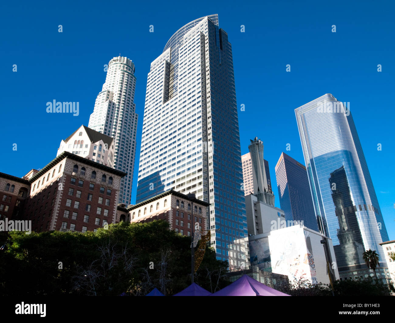 Gas Company Tower and downtown Los Angeles Stock Photo Alamy