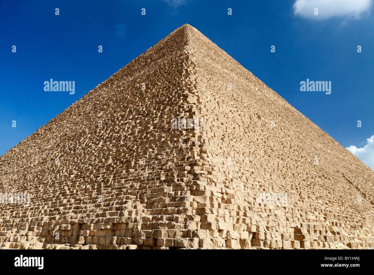 Pyramids at Giza, Egypt- Khufu 3 Stock Photo