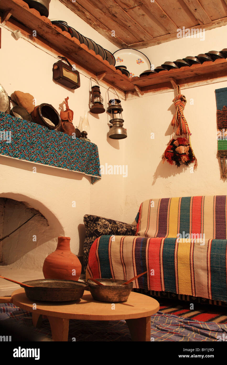 View Inside A Traditional Turkish House Turkey Stock Photo