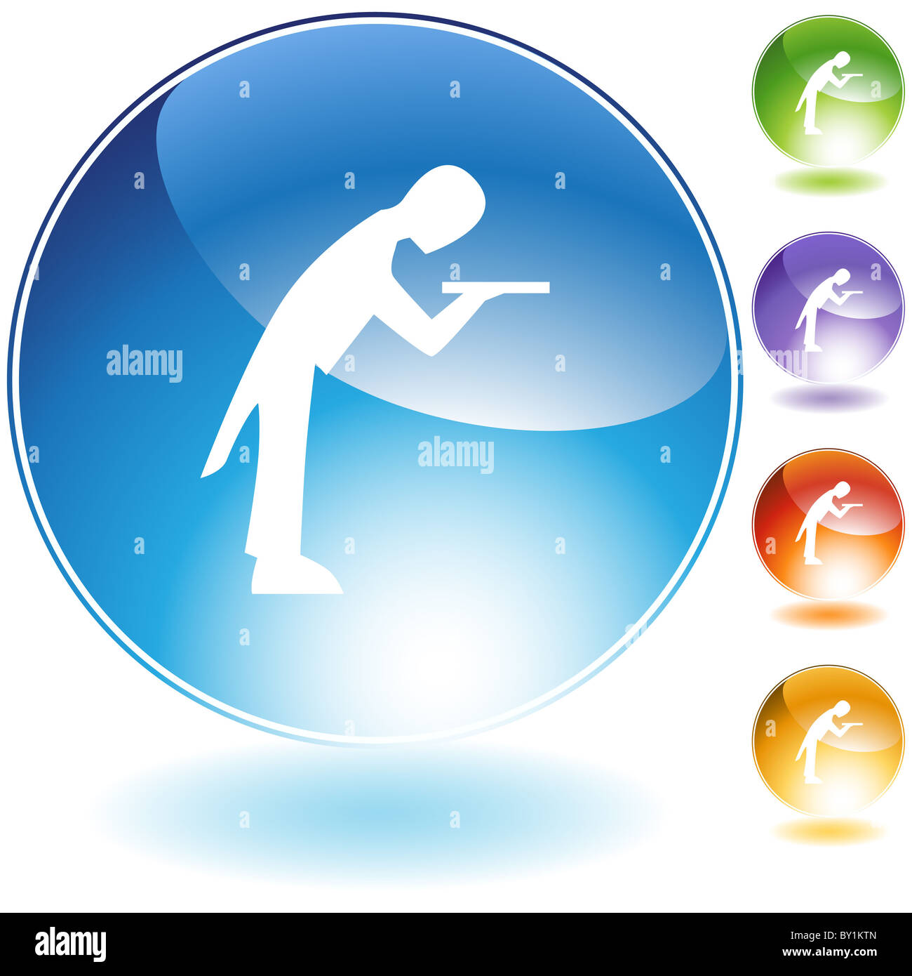 Butler icon isolated on a white background Stock Photo - Alamy