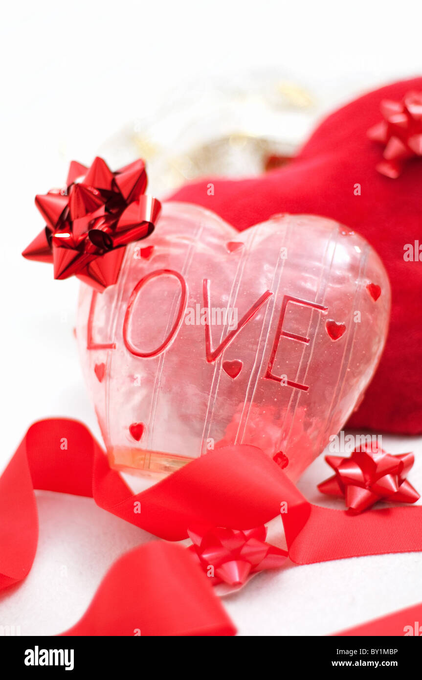 Romantic red valentines day Cut Out Stock Images & Pictures - Alamy