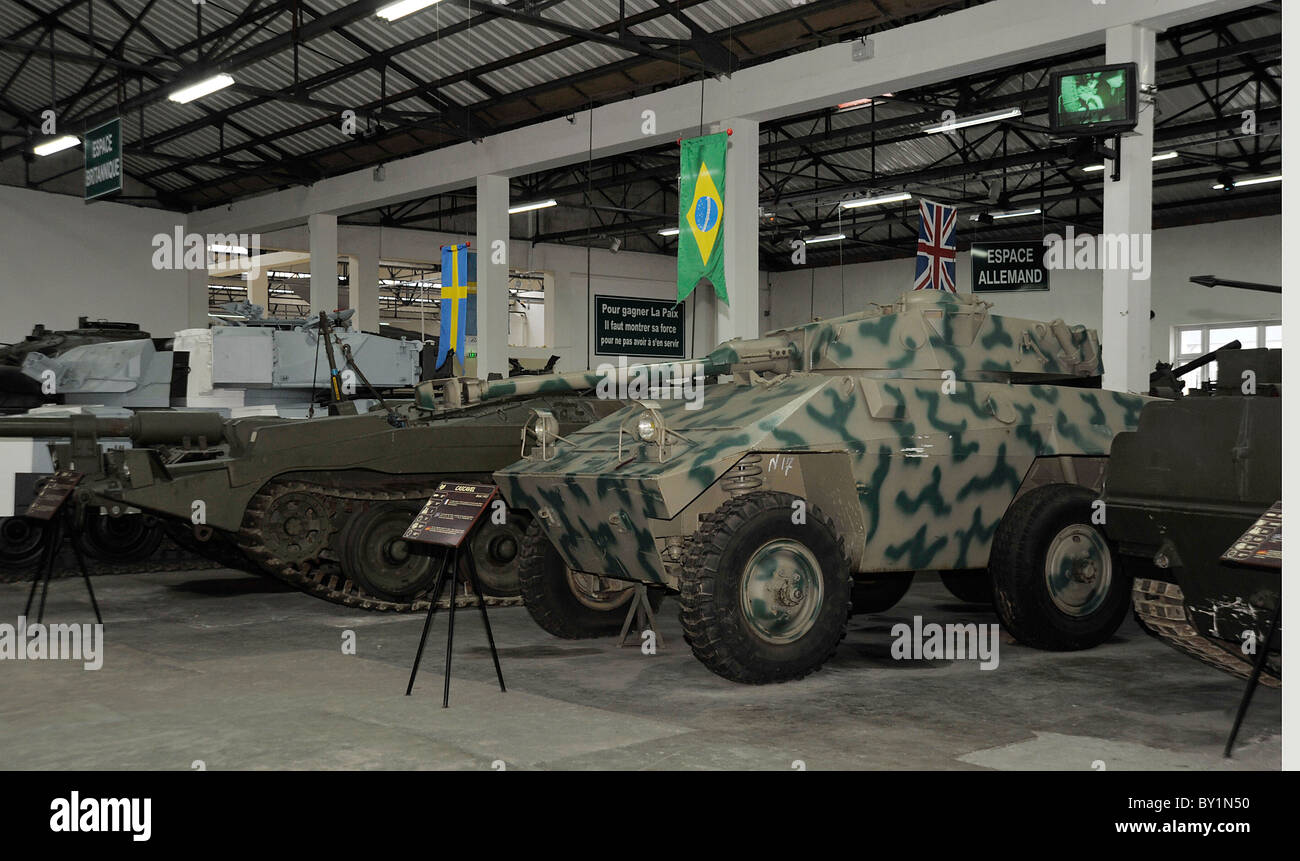 Display at Saumur tank museum France Stock Photo Alamy