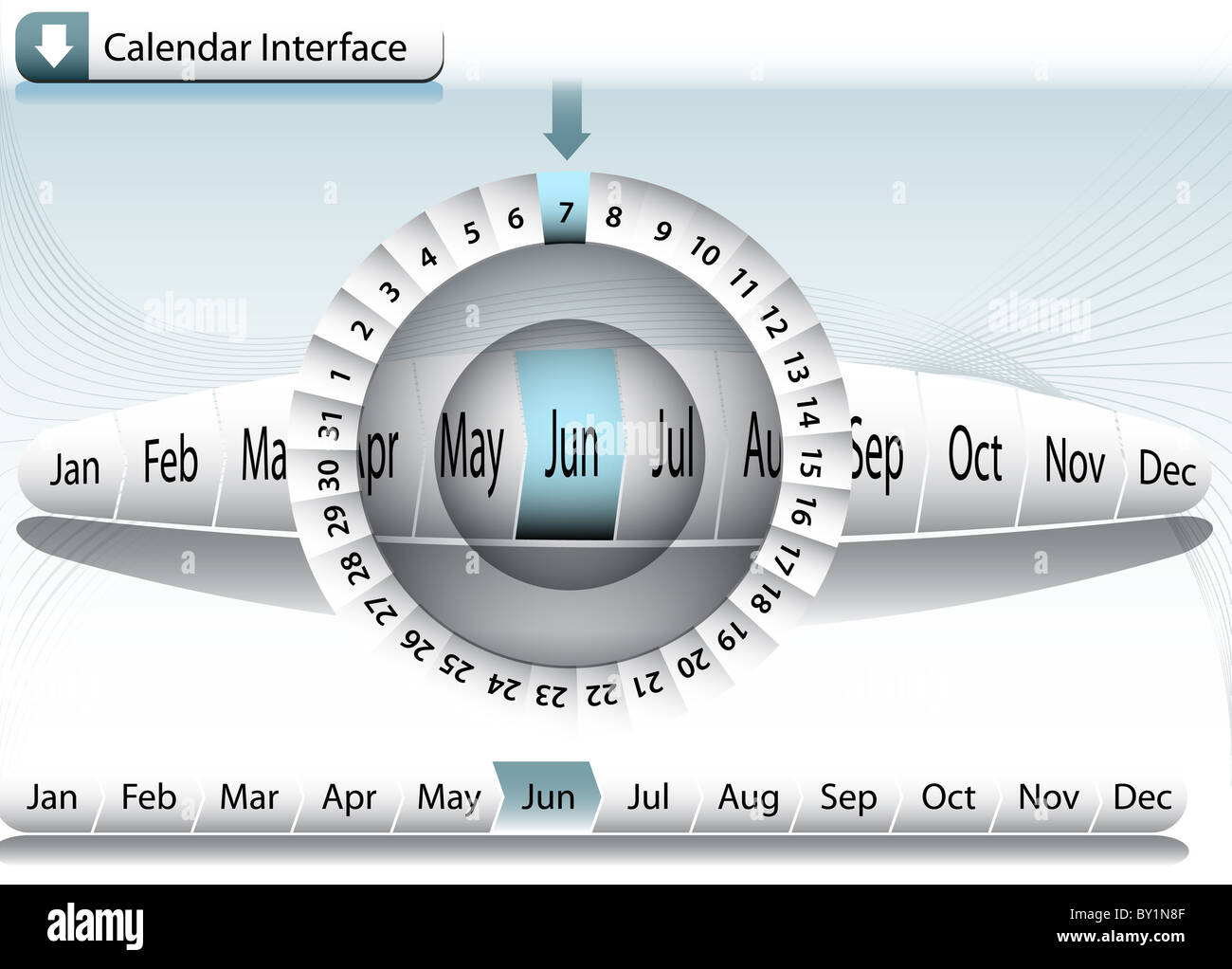 An image of a calendar interface Stock Photo - Alamy