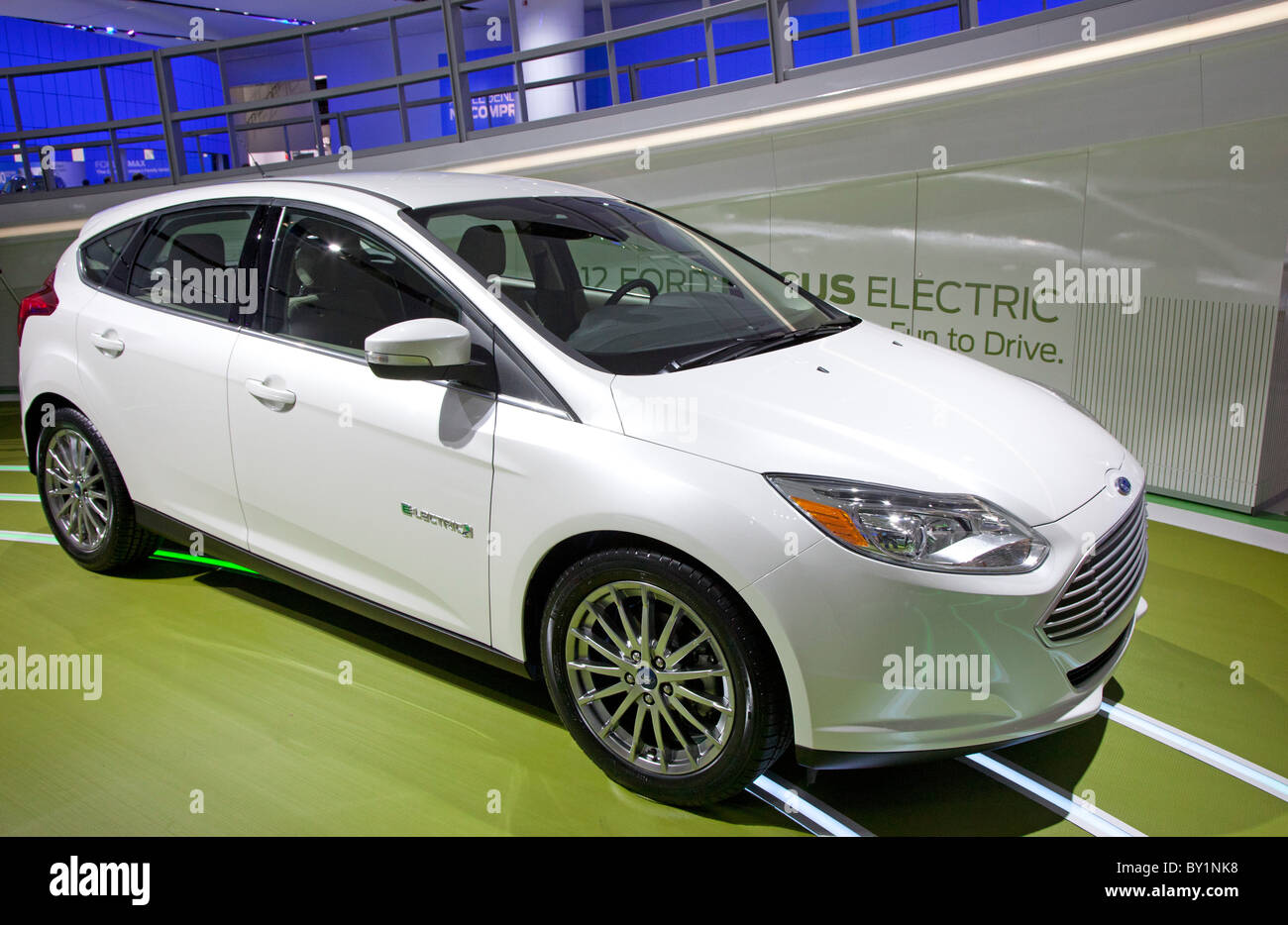 Detroit, Michigan The Ford Focus electric car on display at the North