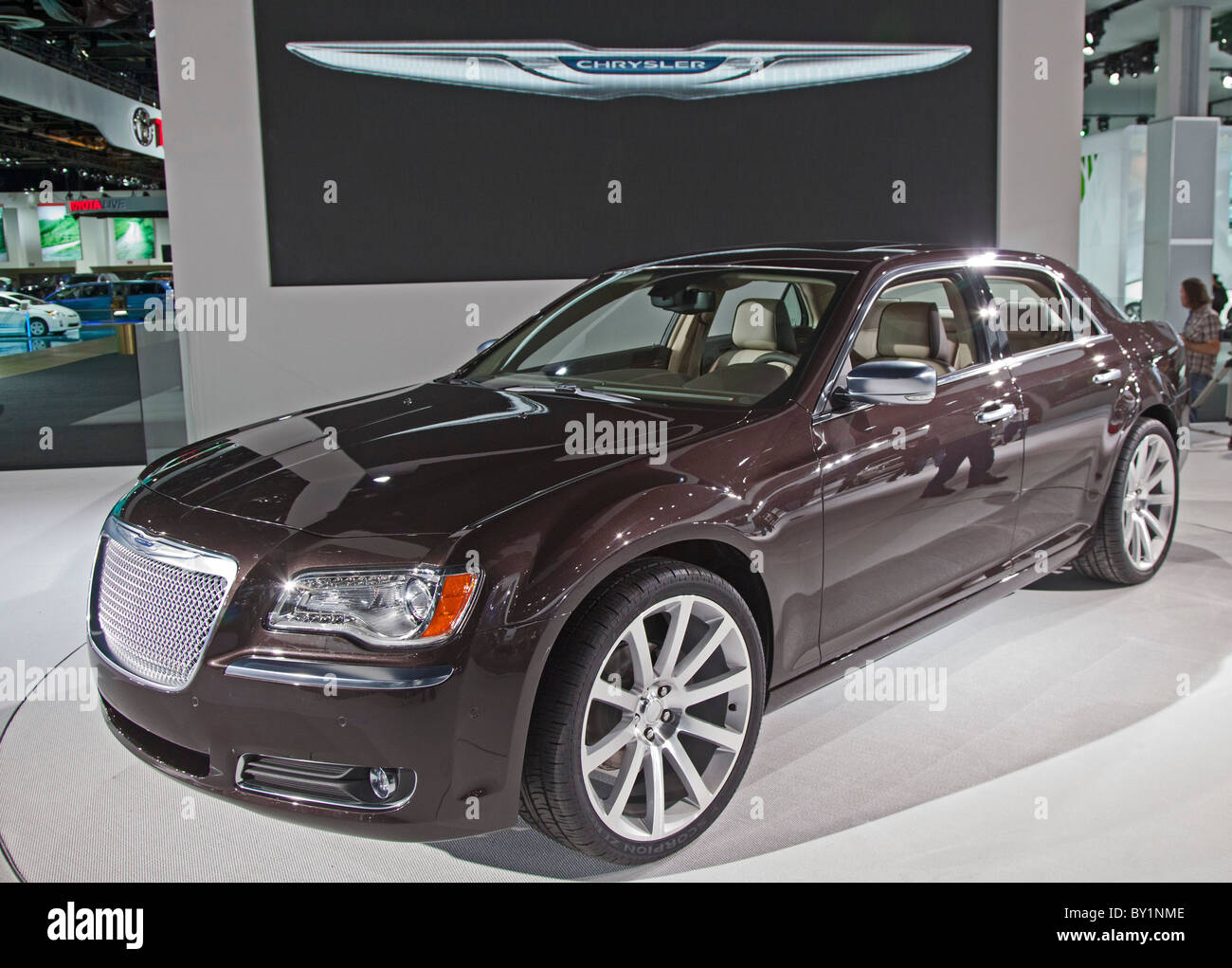 Detroit, Michigan - The 2011 Chrysler 300 on display at the North American International Auto Show. Stock Photo