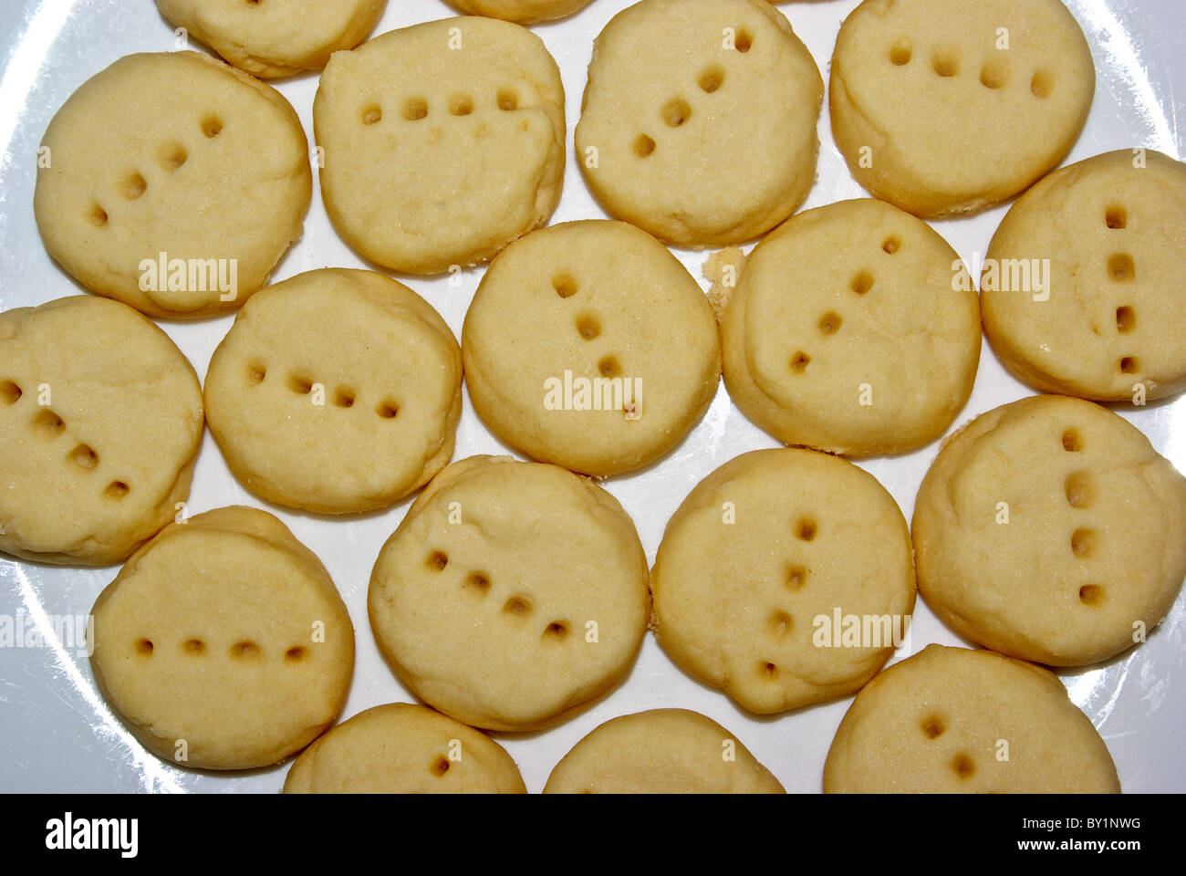 Homemade round shortbread cookies hires stock photography and images Alamy