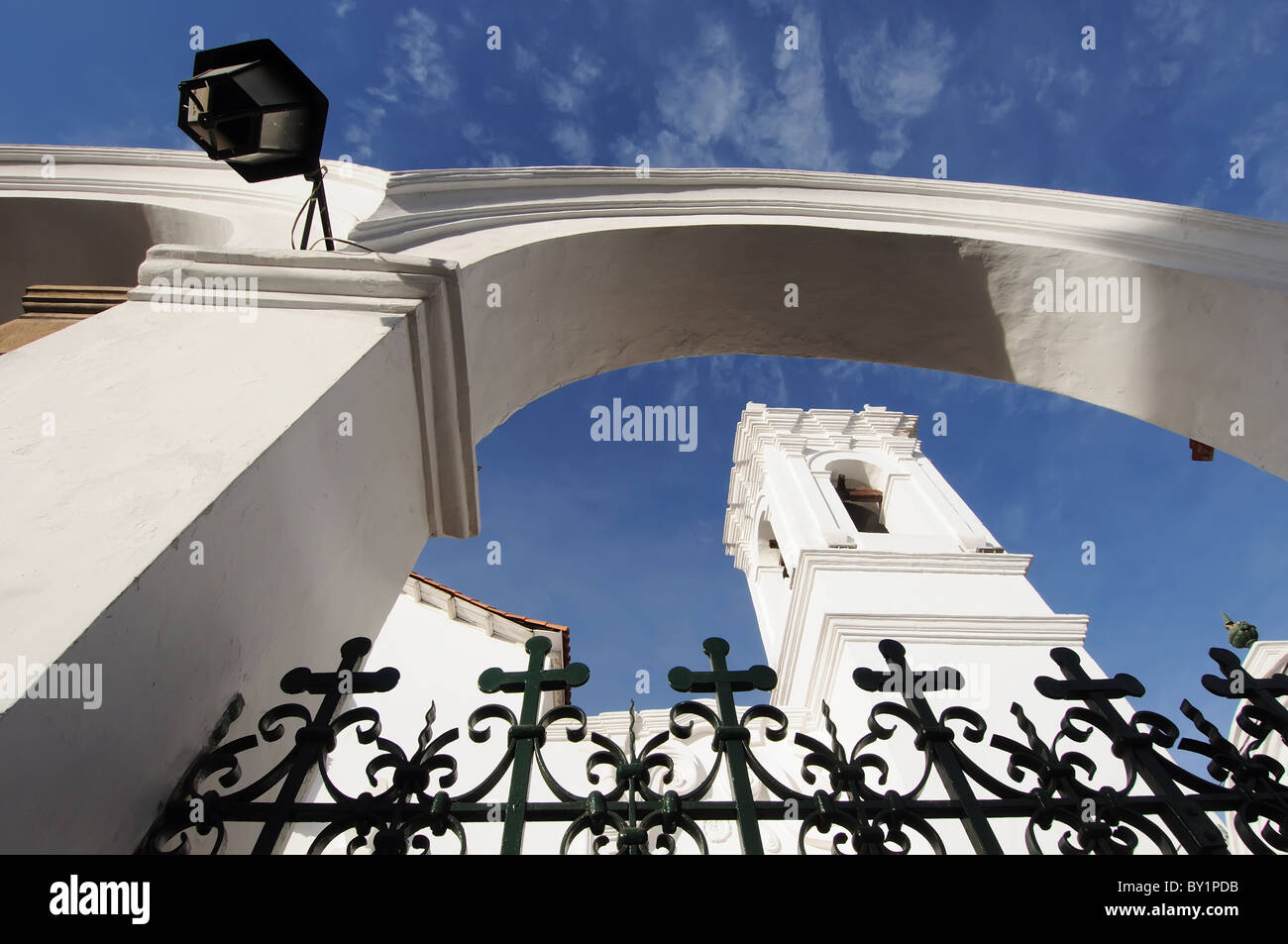 Details of colonial architecture in Sucre Bolivia Stock Photo