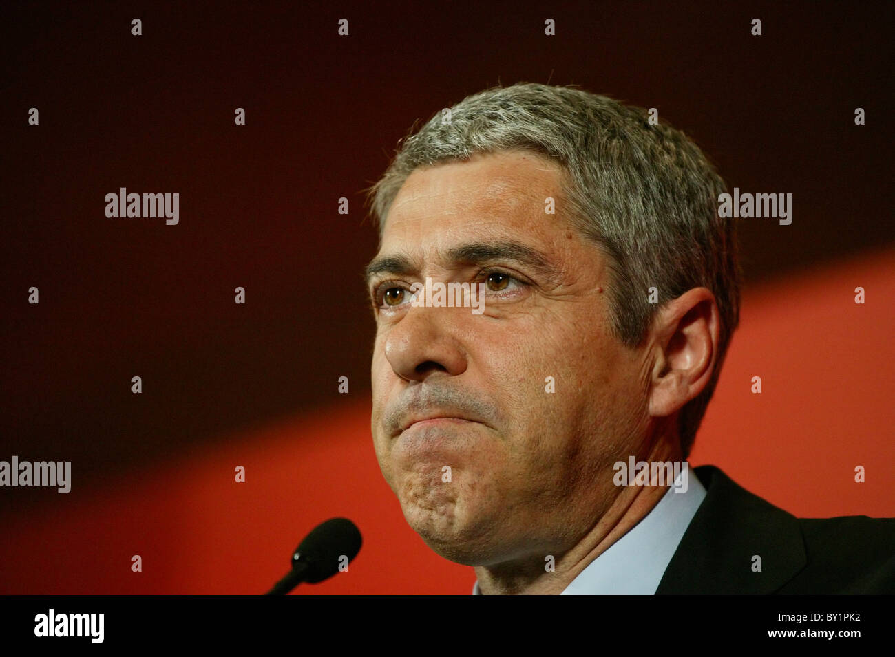 José Sócrates, former portuguese prime minister and ex-leader of the socialist party PS Stock Photo