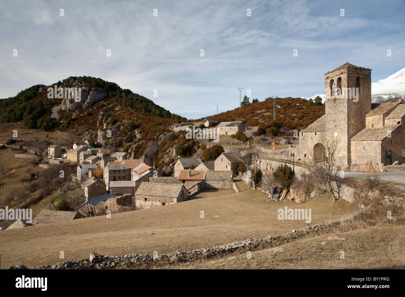 Tella village, National Park of Ordesa and Monte Perdido, Huesca, Spain Stock Photo