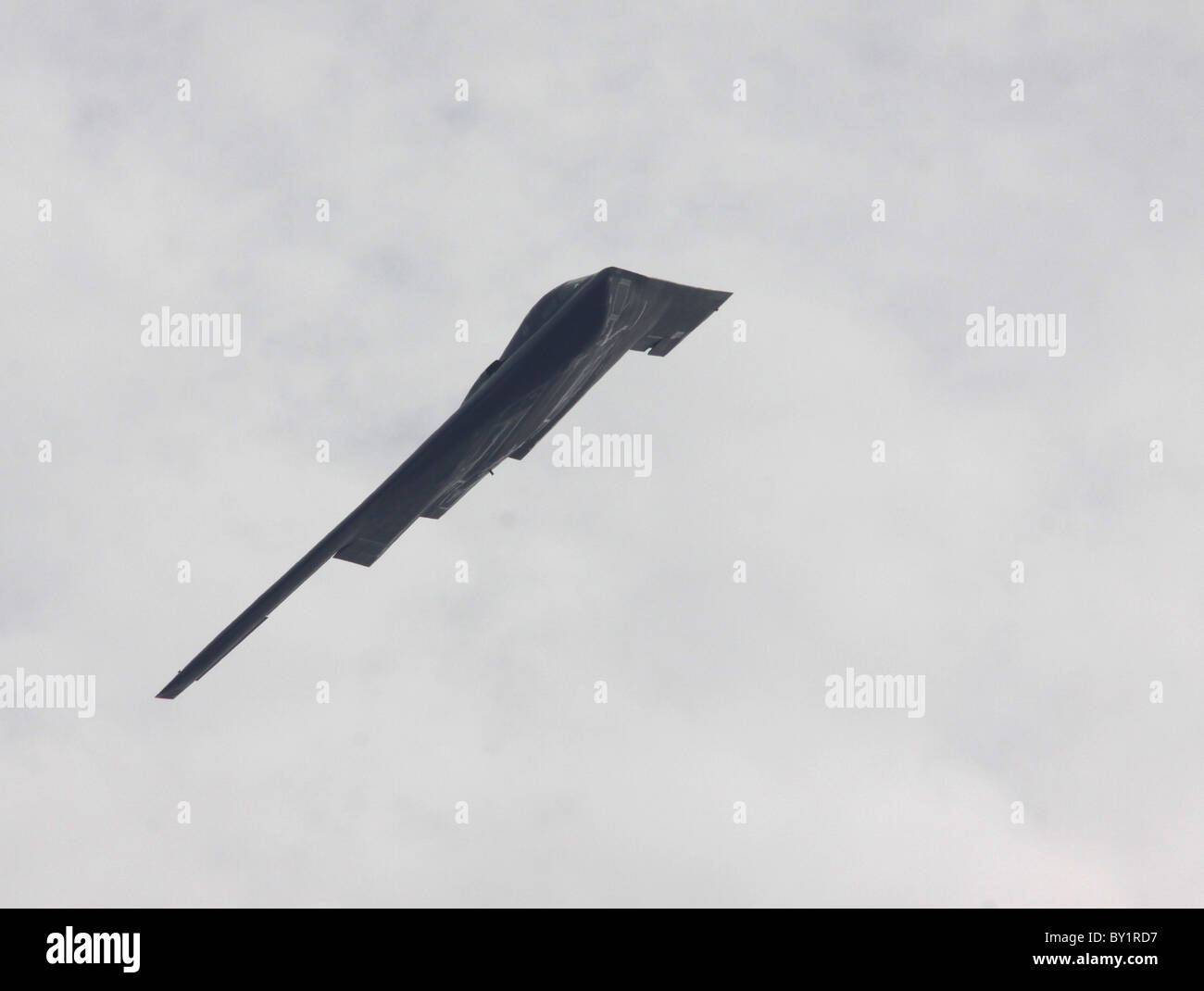 B2 stealth bomber flying Stock Photo