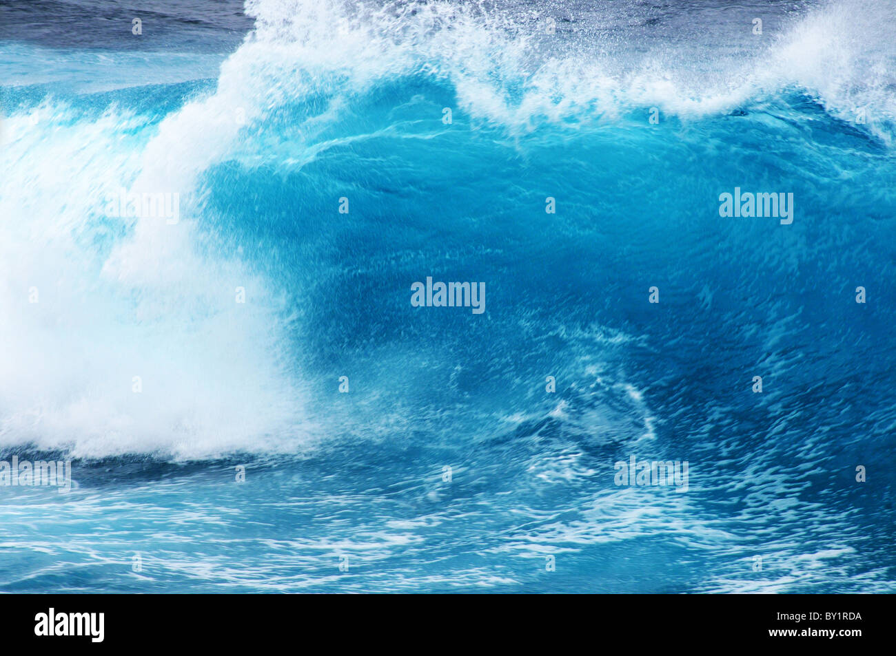 Blue pacific waves Stock Photo