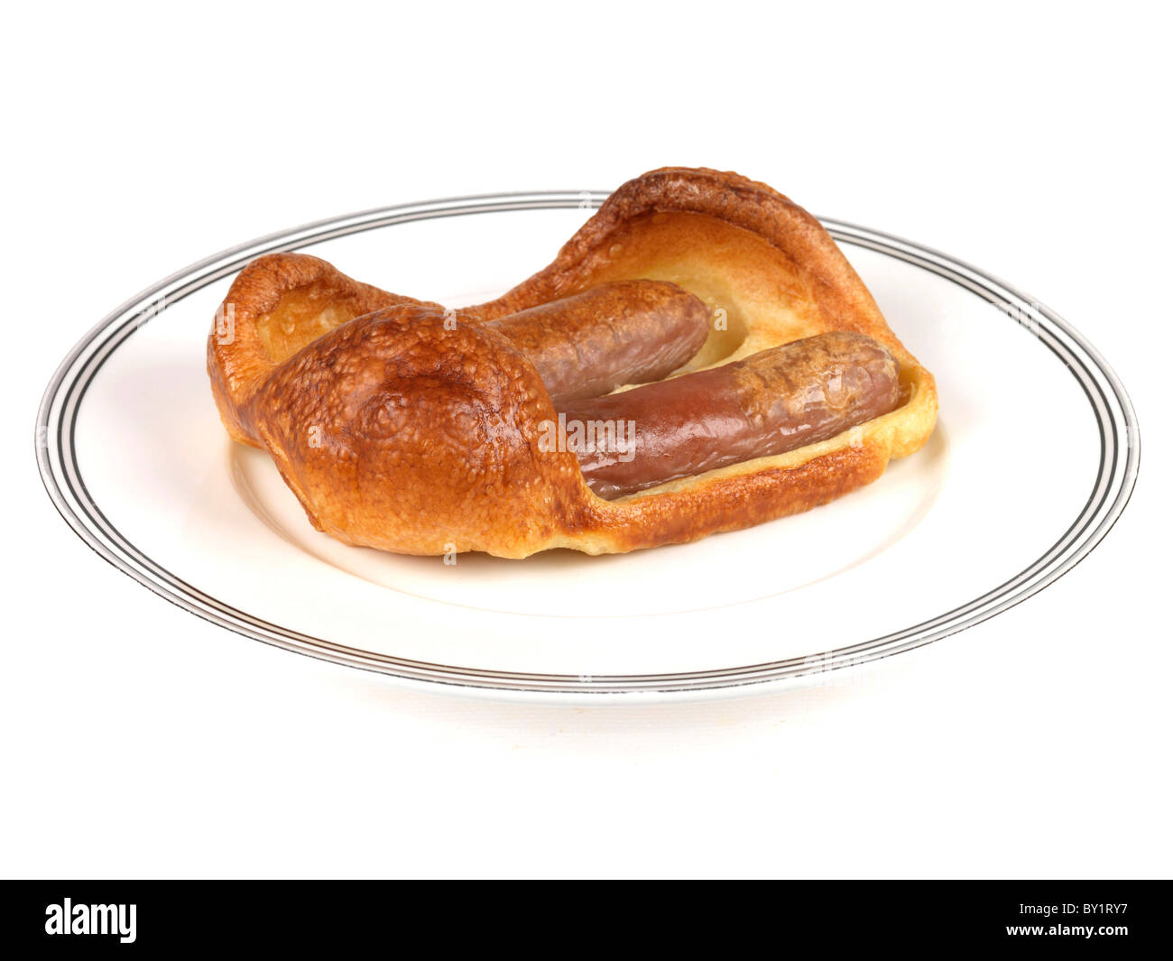 Sausage Toad in the Hole Stock Photo Alamy