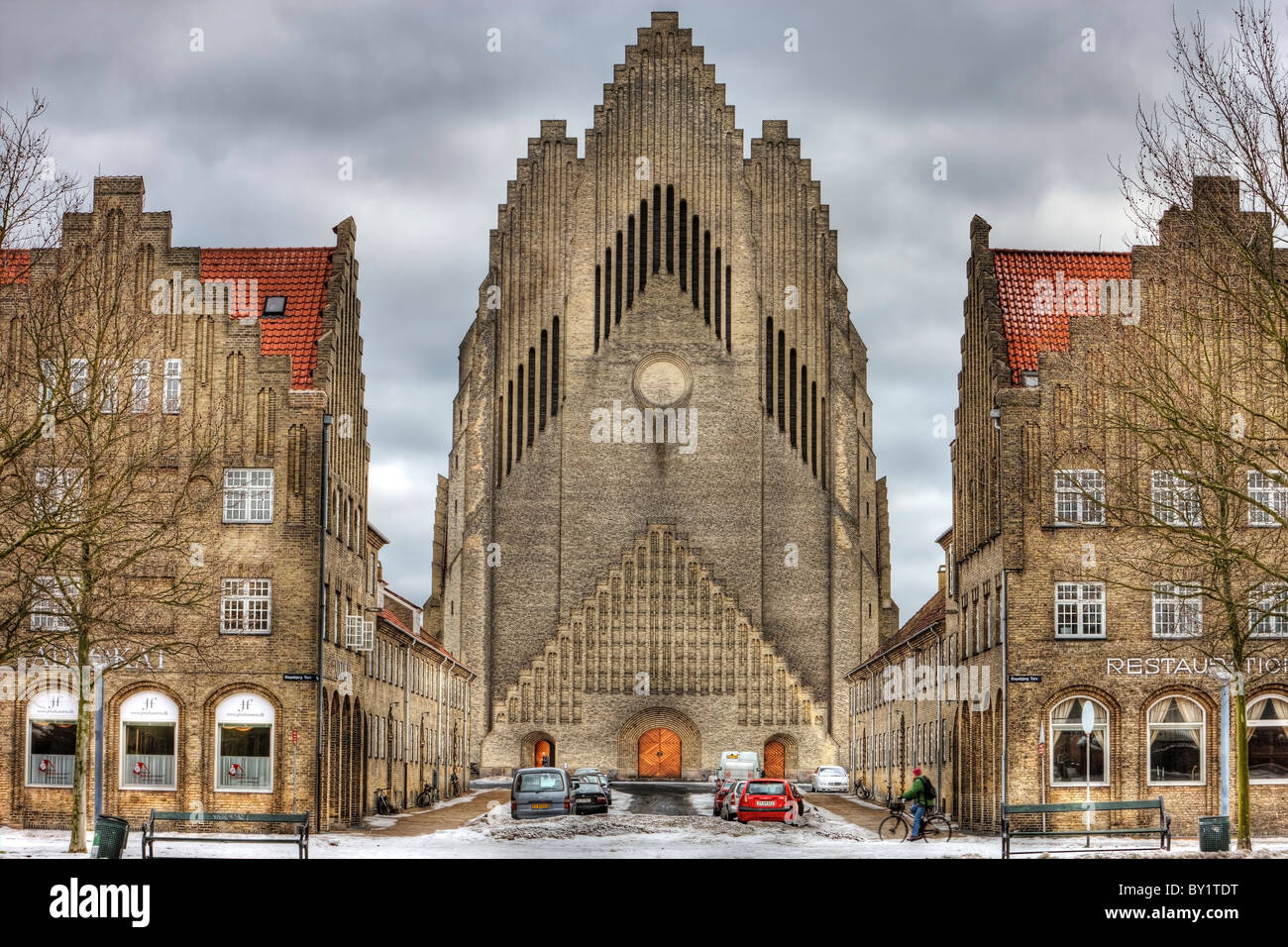 Grundtvigs Church in Copenhagen Stock Photo