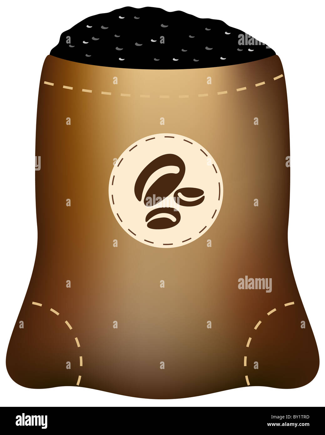 An image of a coffee bean bag Stock Photo Alamy
