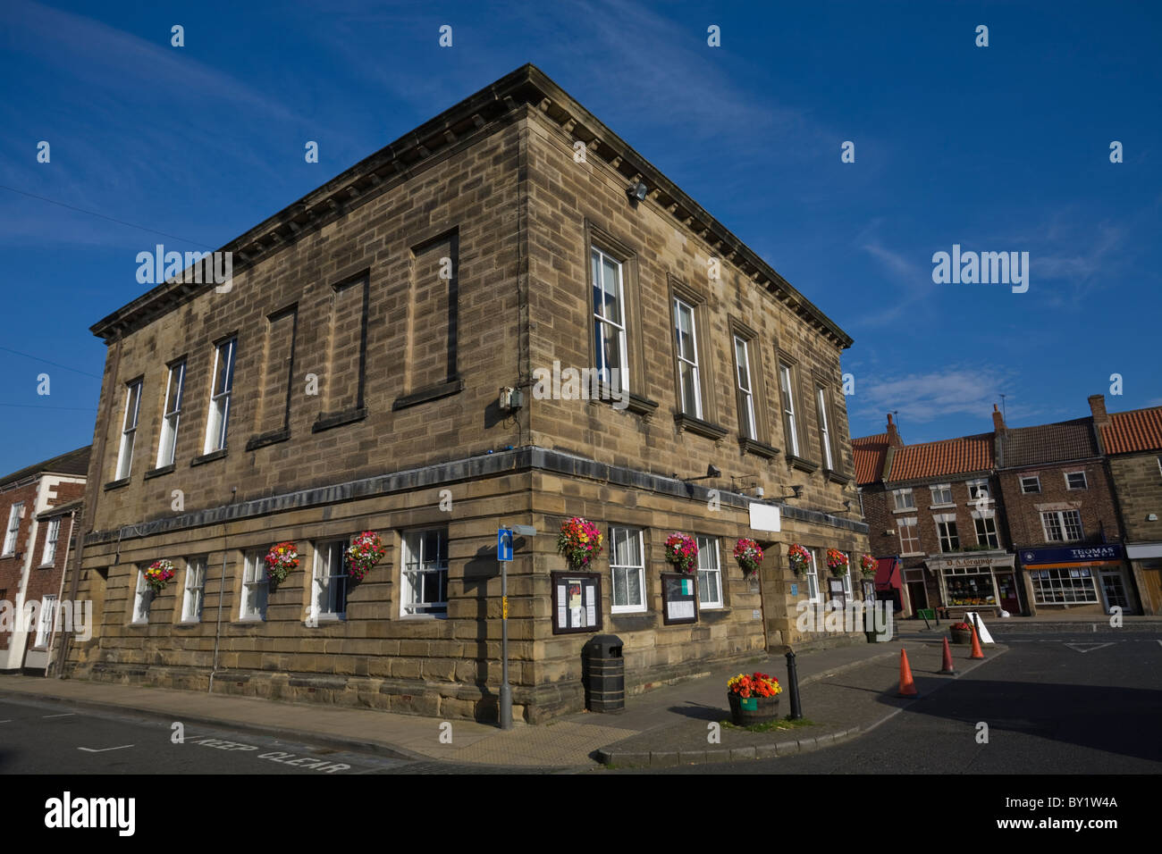 Town Hall, Stokesley, North Yorkshire, England, UK Stock Photo