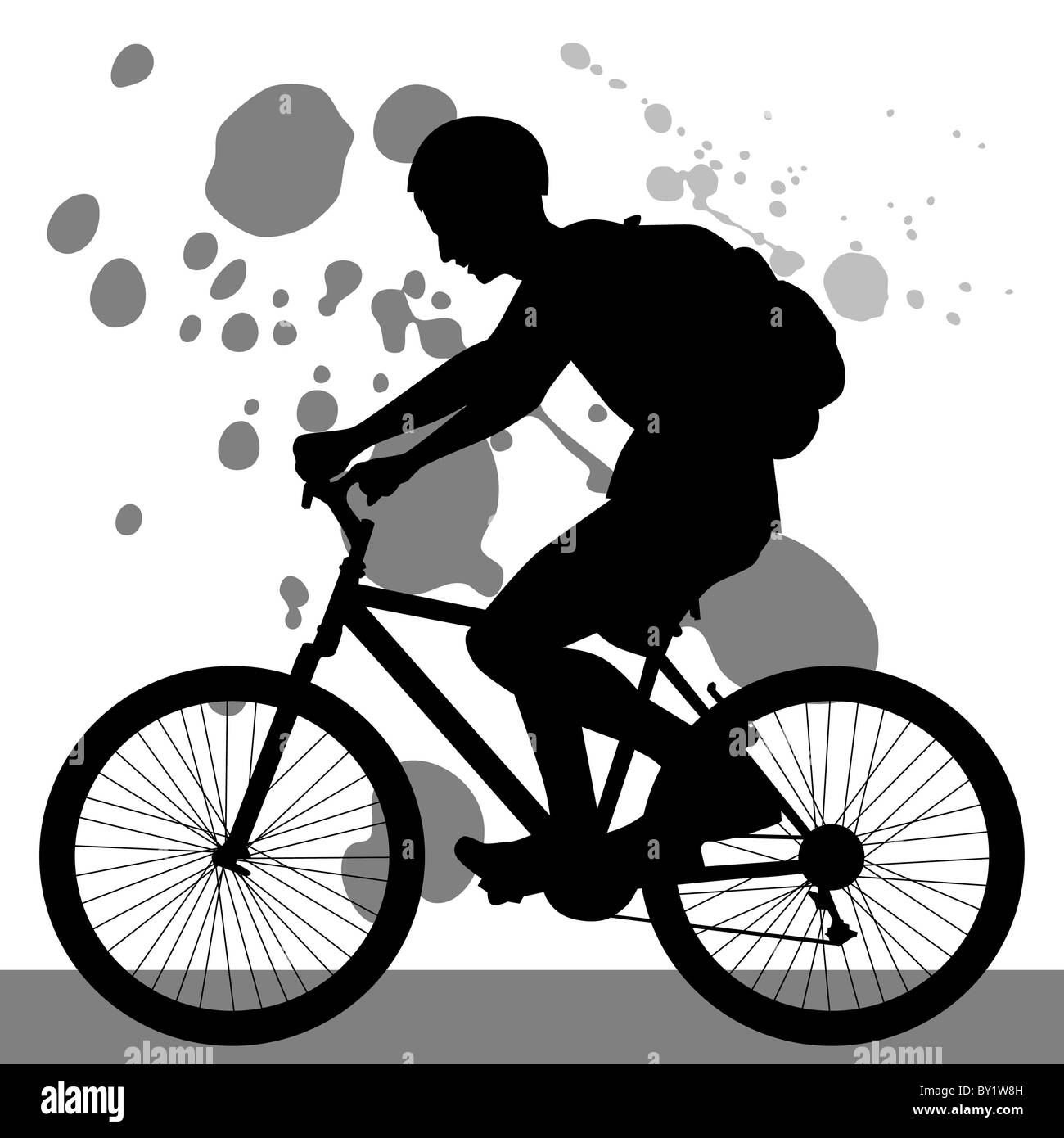 Bicycle clipart Black and White Stock Photos & Images - Alamy