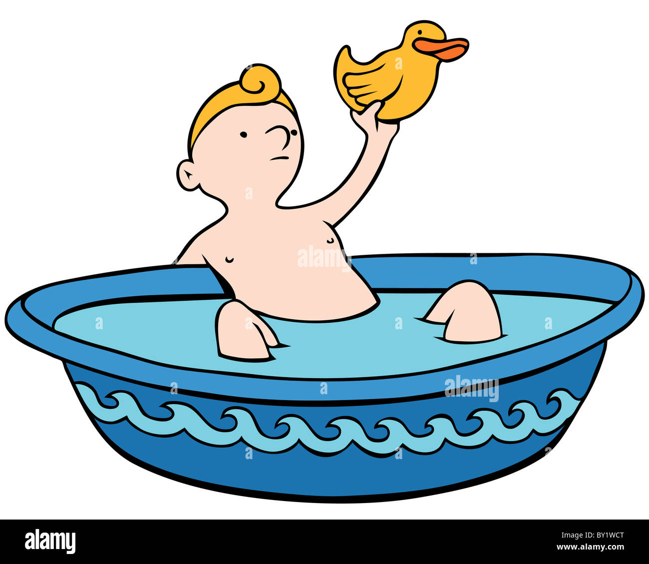 An image of a child in a kiddie pool Stock Photo Alamy