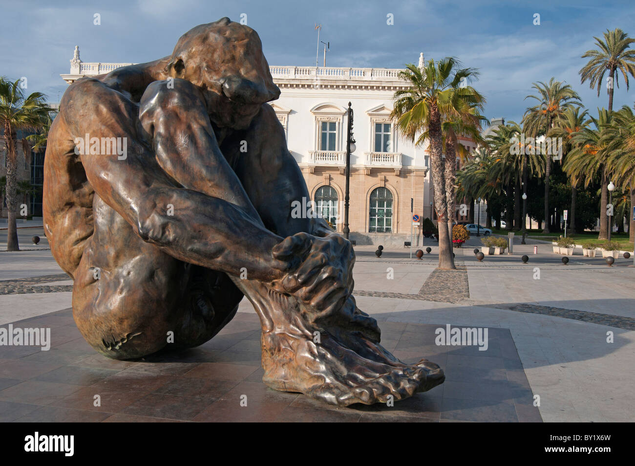 Large bronze statue in Cartagena entitled "To Victims Of Terrorism