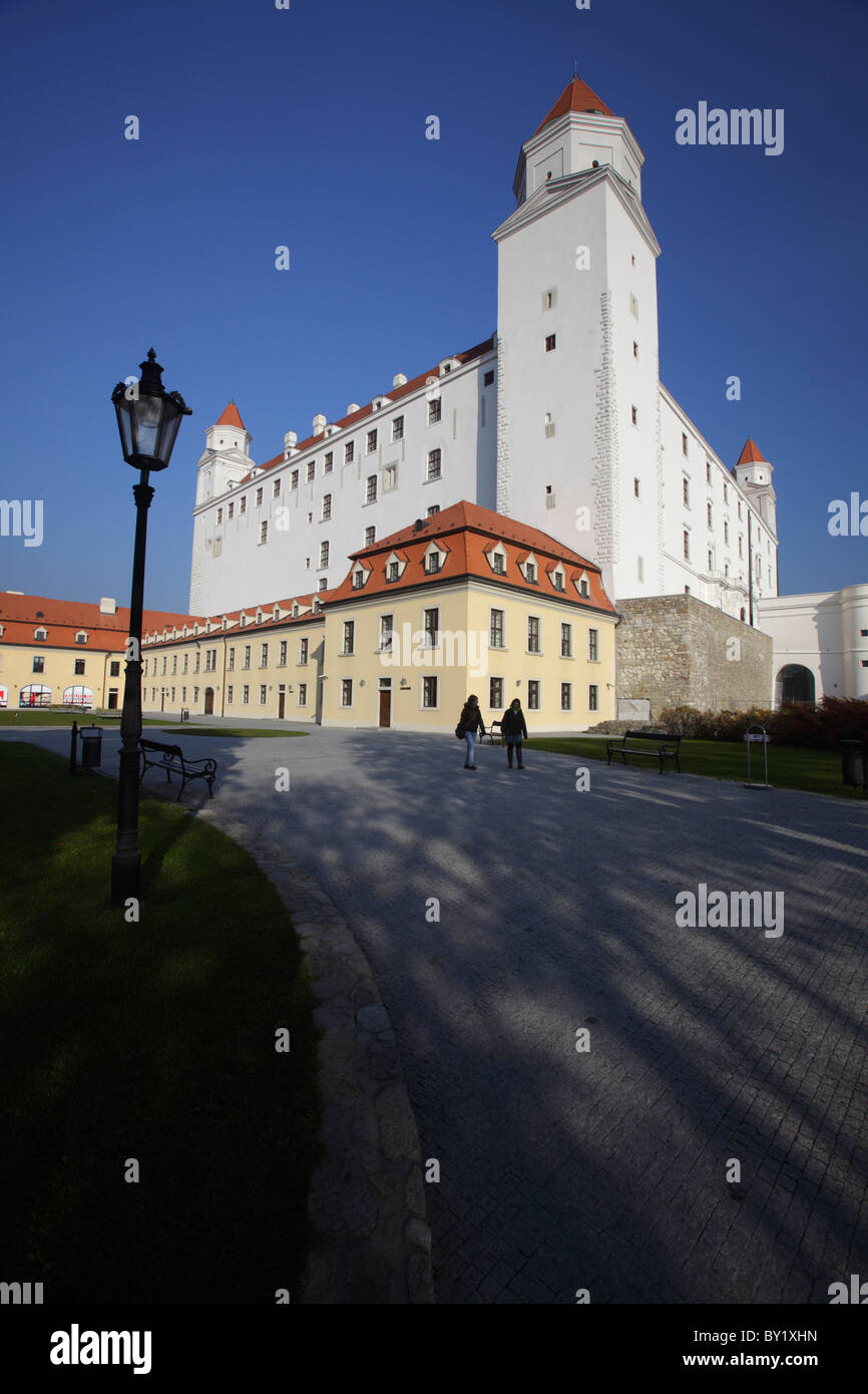 The castle (hrad) after reconstruction, Bratislava, Slovakia Stock Photo