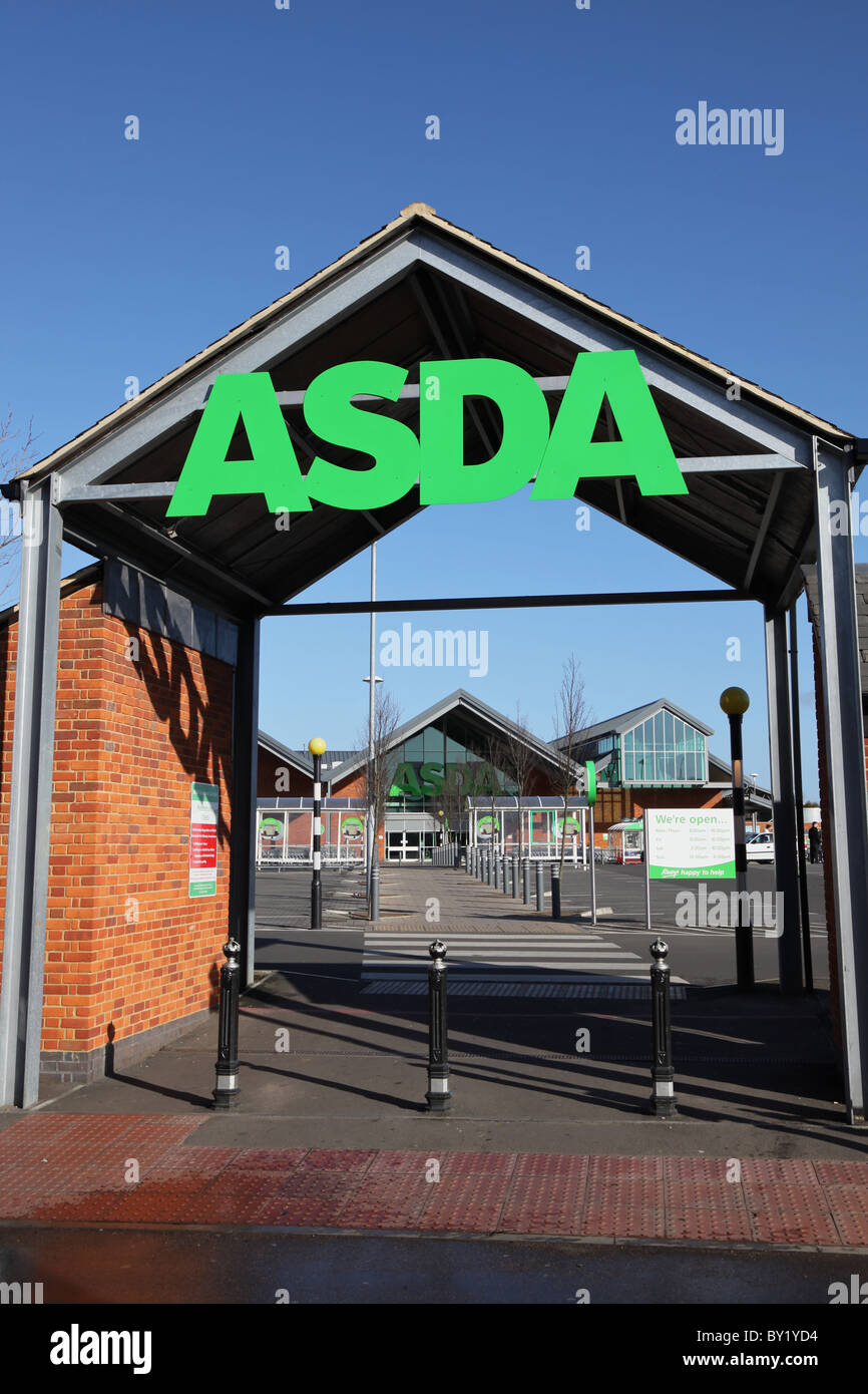 An Asda store in Biggleswade, England Stock Photo