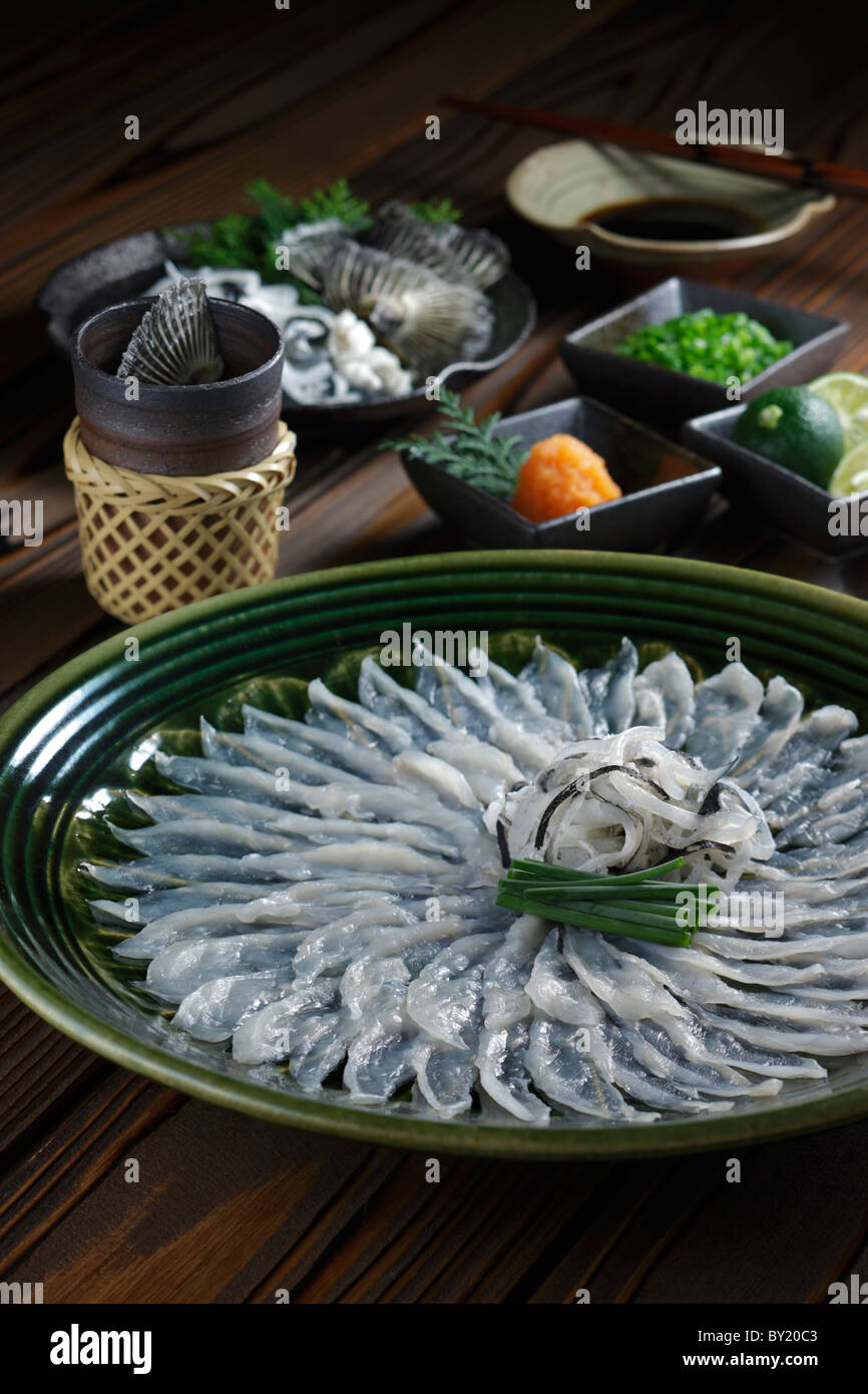Fugu sashimi hires stock photography and images Alamy