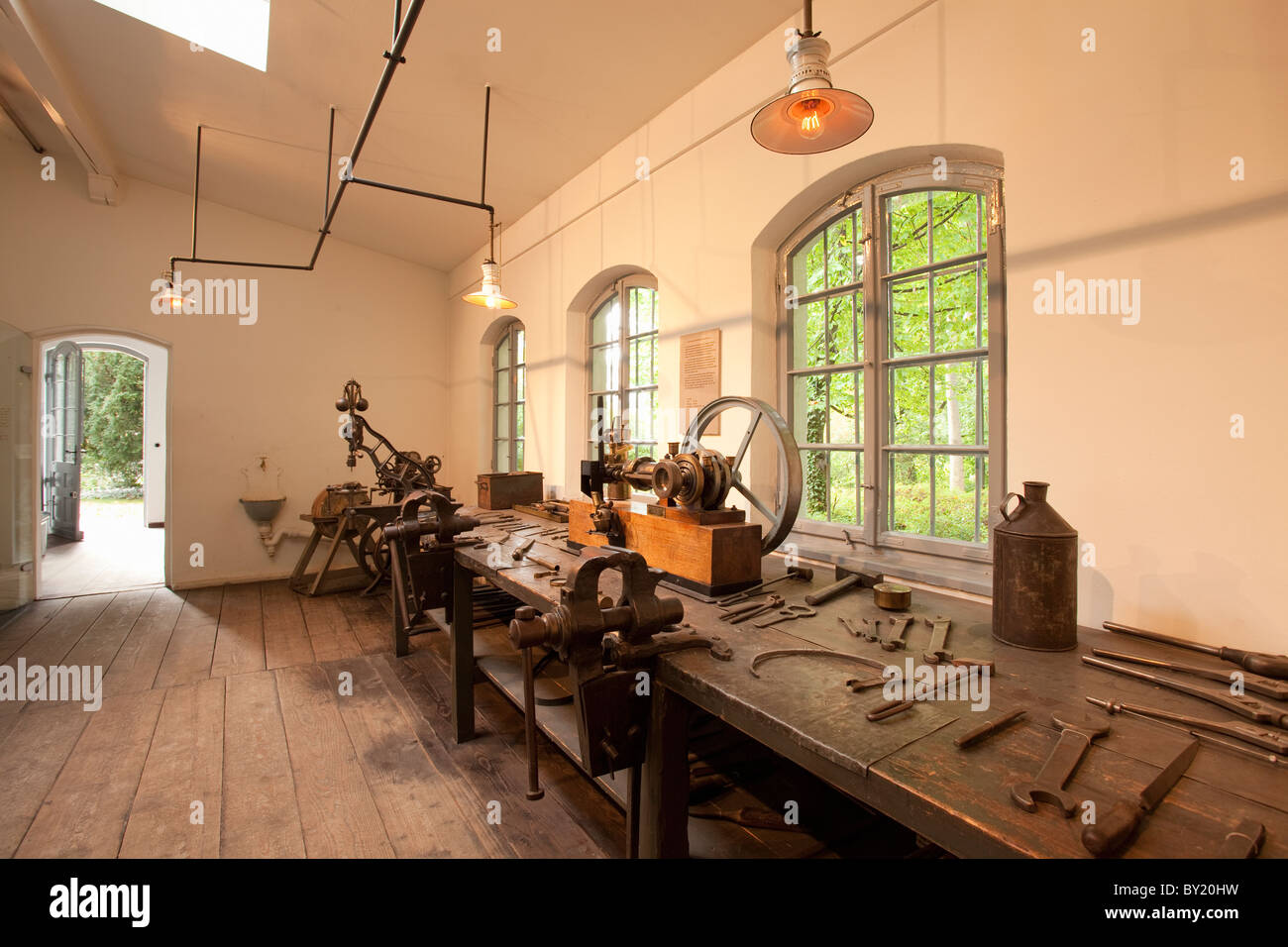 Germany,Cannstatt, Gottlieb Daimler's villa Taubenheimstrasse, garden house workshop 1882 Stock Photo