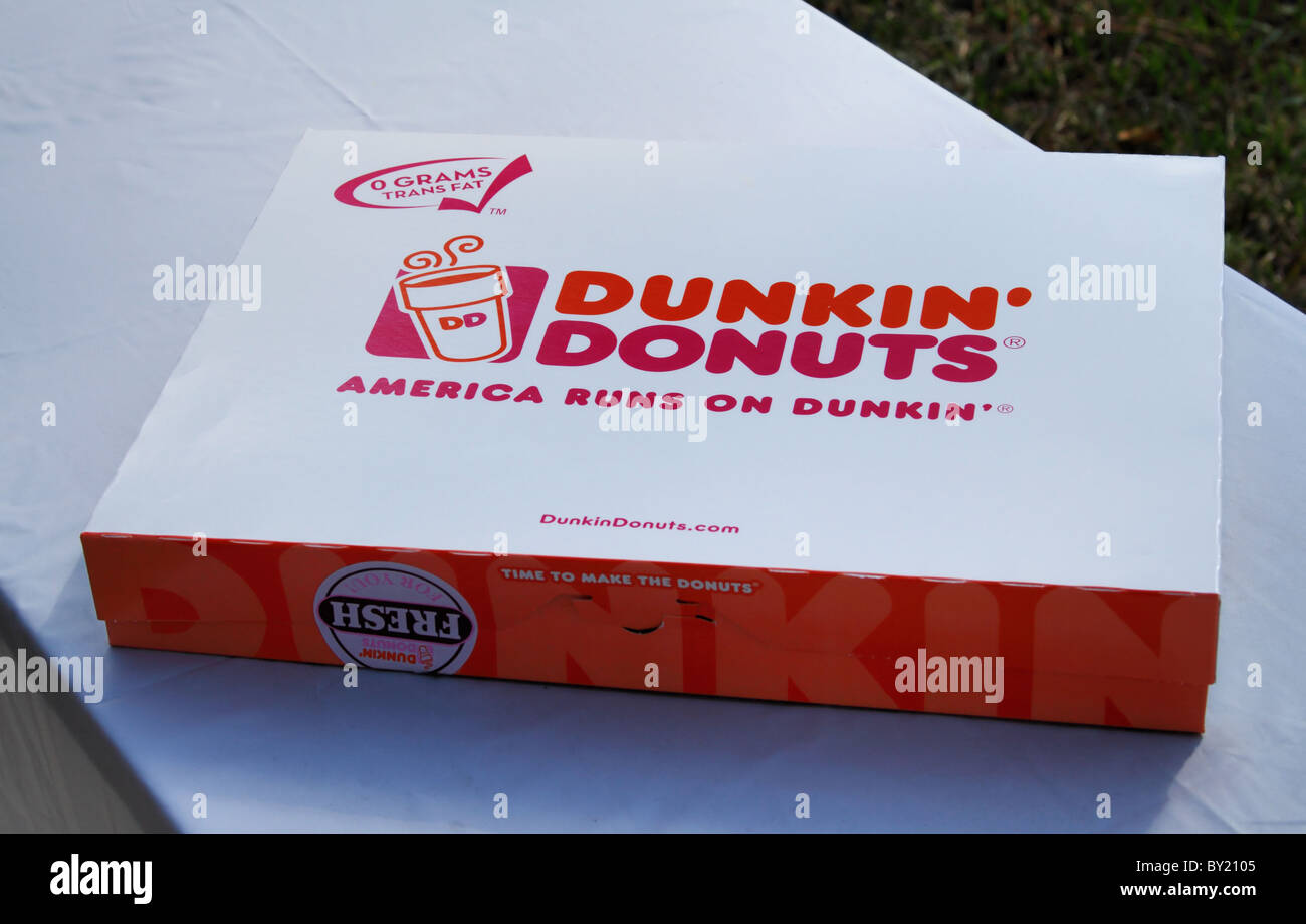 Dunkin Donuts Box Stock Photo Alamy