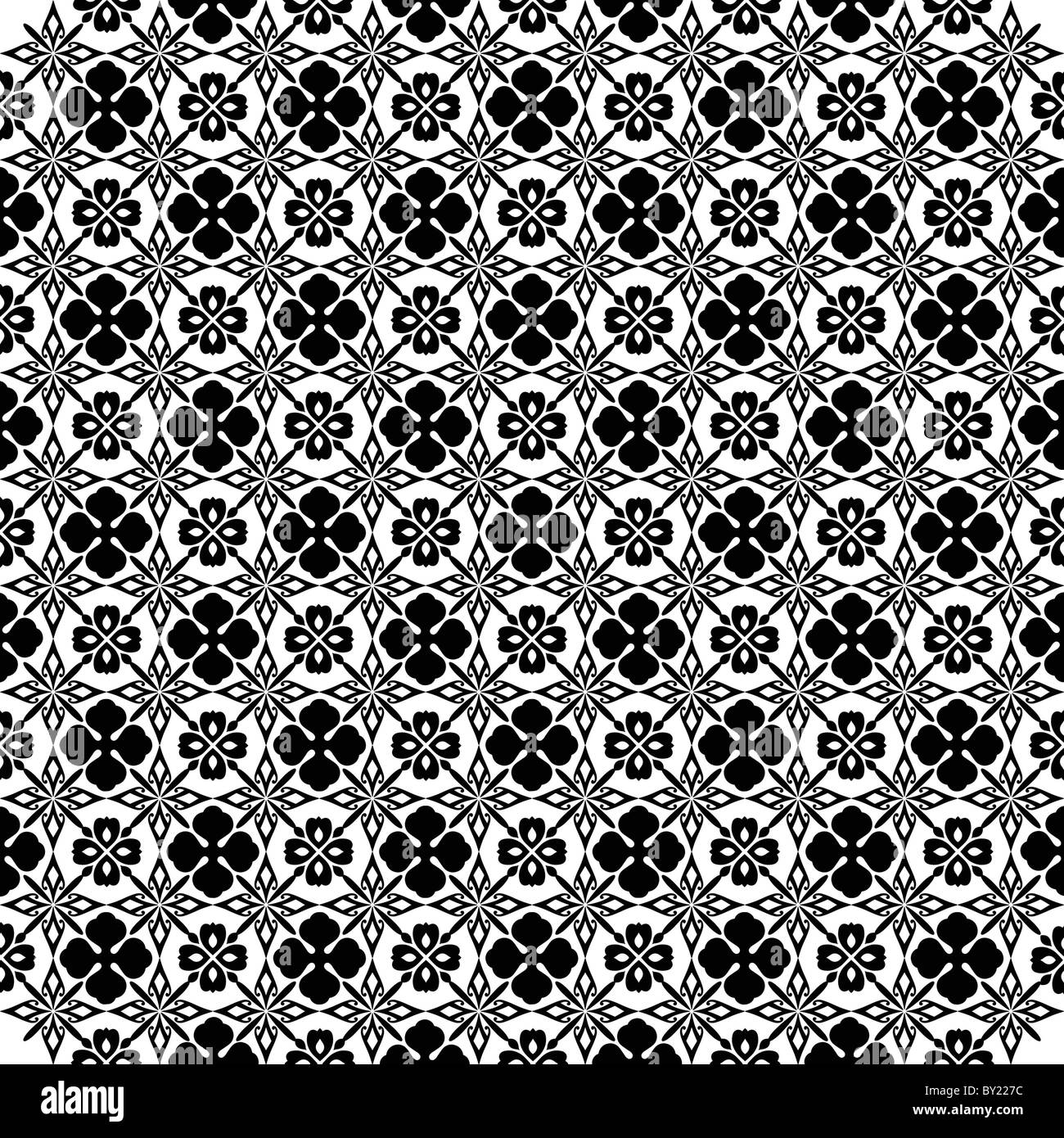 Seamless wallpaper of floral pattern Stock Photo