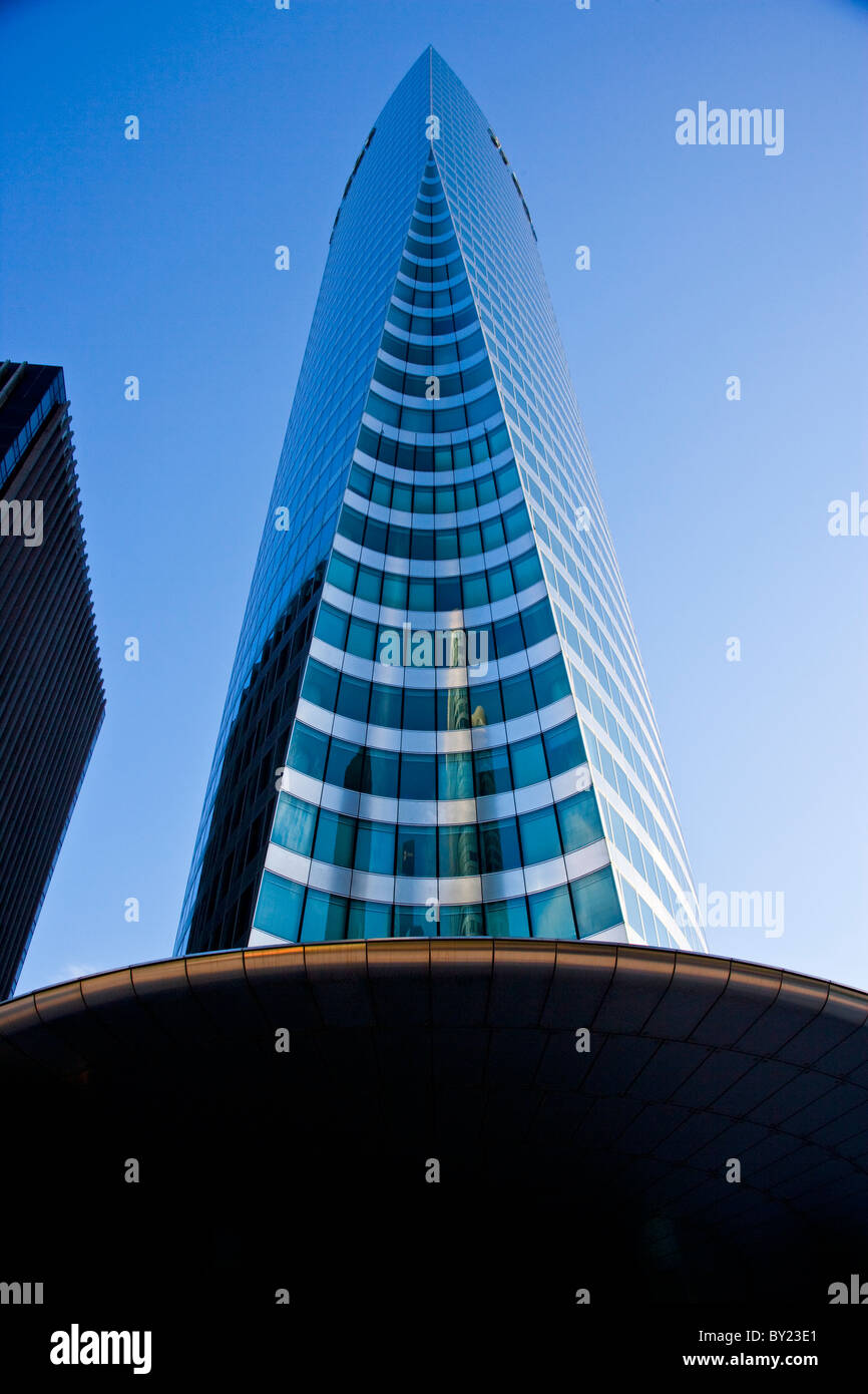 Modern building detail in La Defense, the main business district in Paris, France Stock Photo