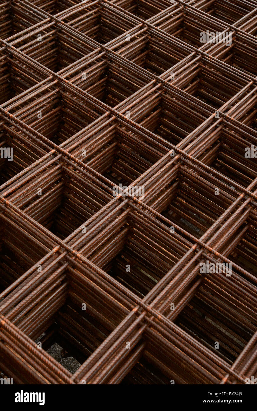 Reinforced steel bar rebar Stock Photo Alamy