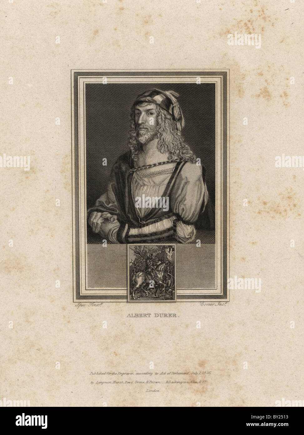 Self portrait of Albert Durer (1471-1528). Stock Photo