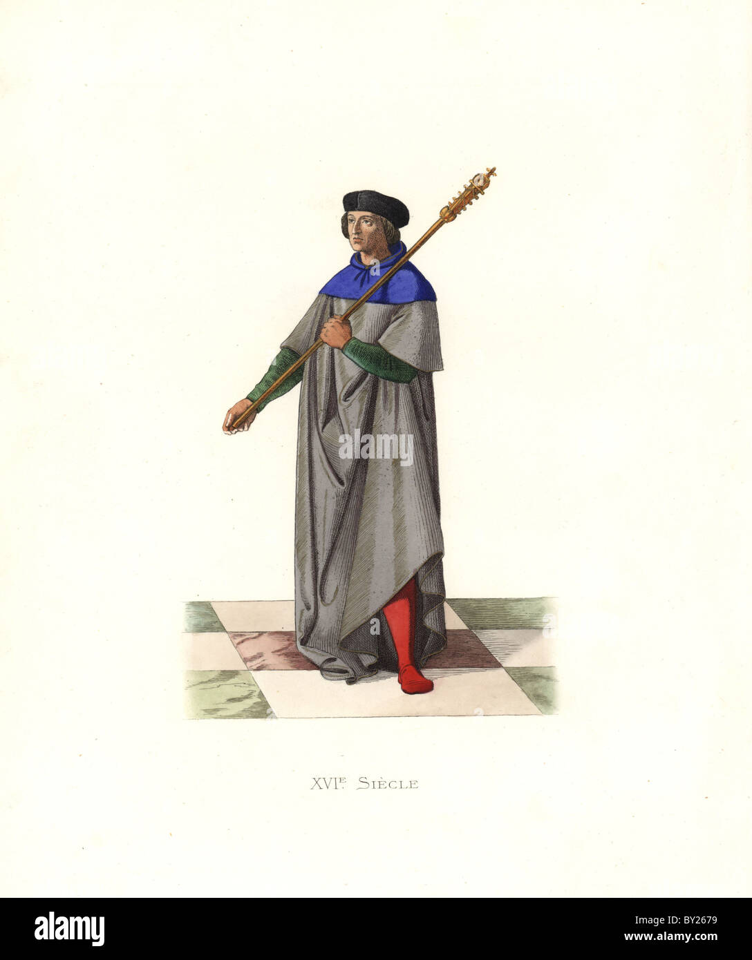 Macebearer under King Louis XII, 16th century Stock Photo Alamy