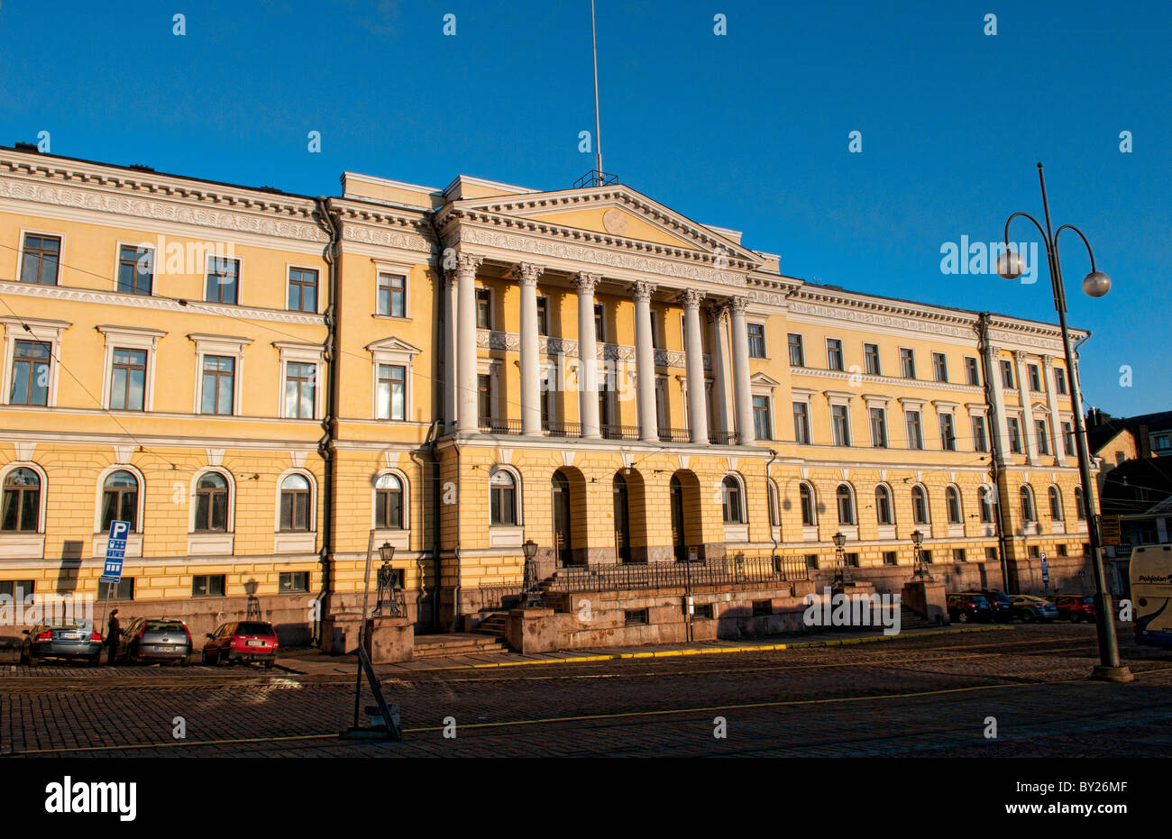 Helsinki Finland Main Government Building Valtioneuvosto square ...