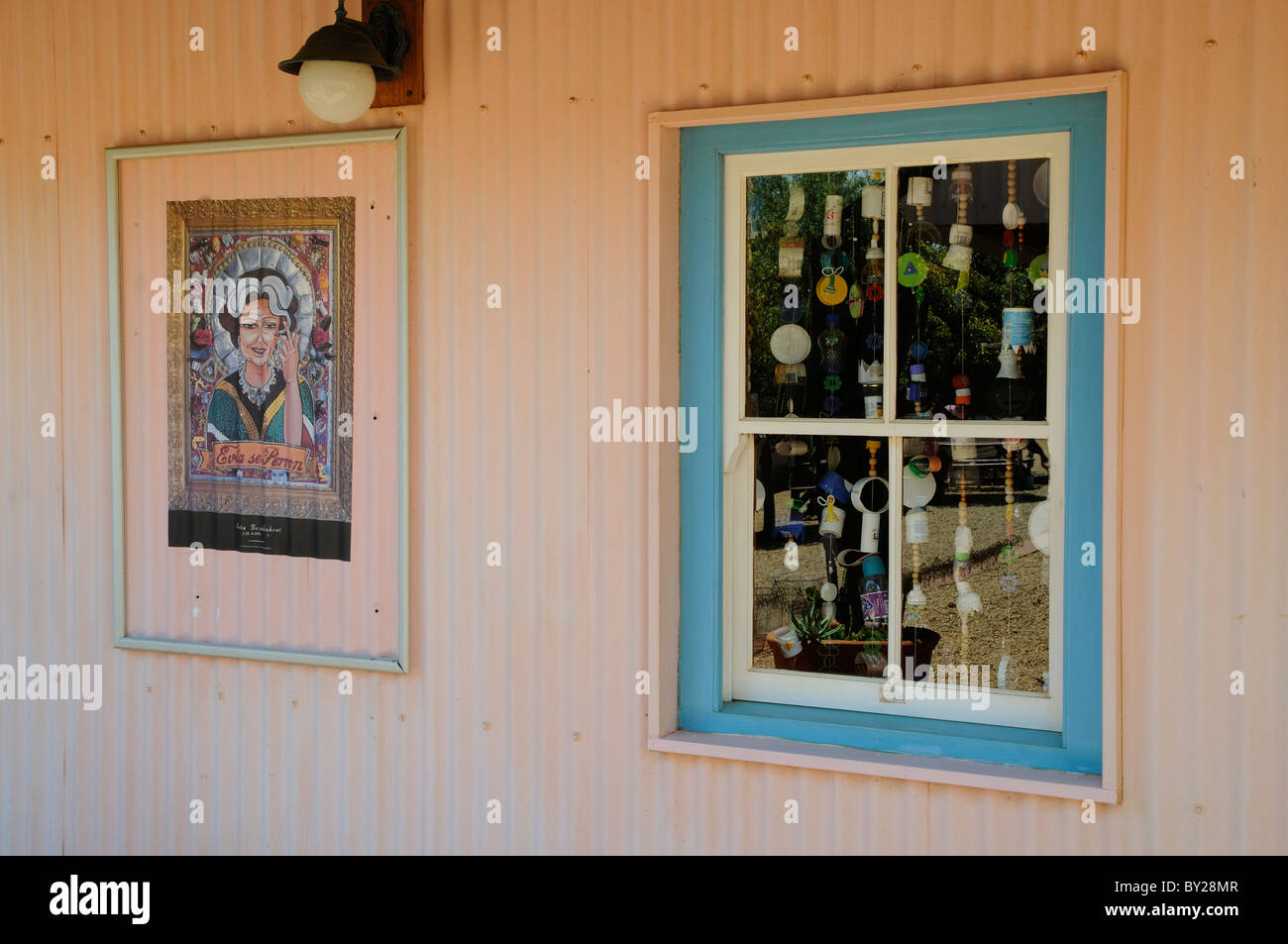 Old railway station of Darling an African town close to the west coast north of Cape Town South Africa Evita Se Perron centre Stock Photo
