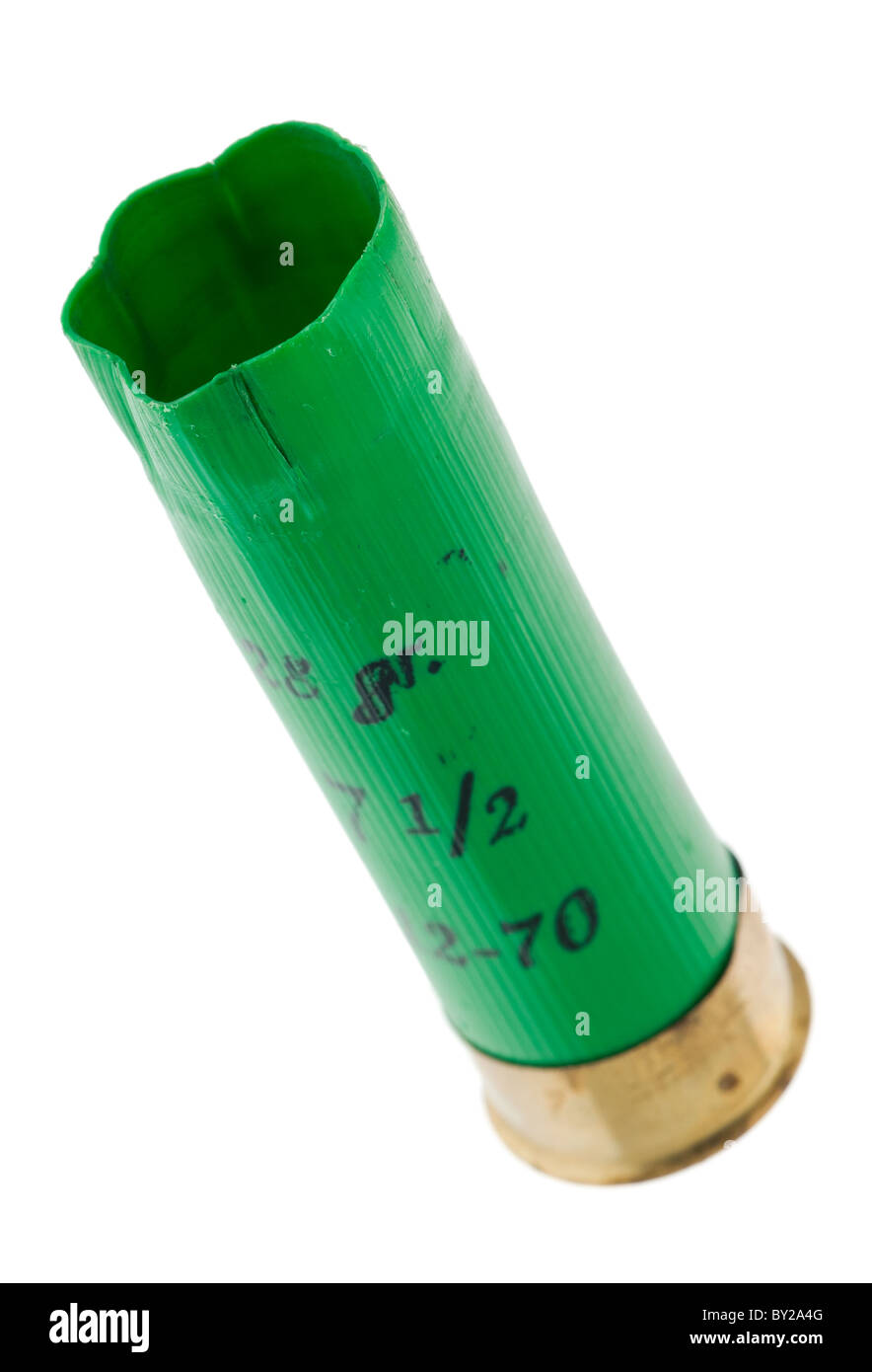 Used Shotgun Cartridge Stock Photo