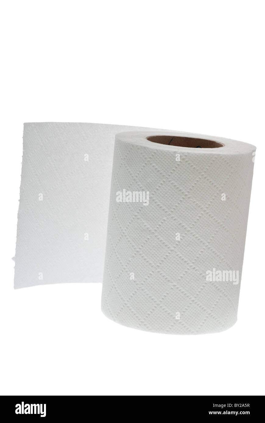 Roll of Toilet Paper Stock Photo Alamy
