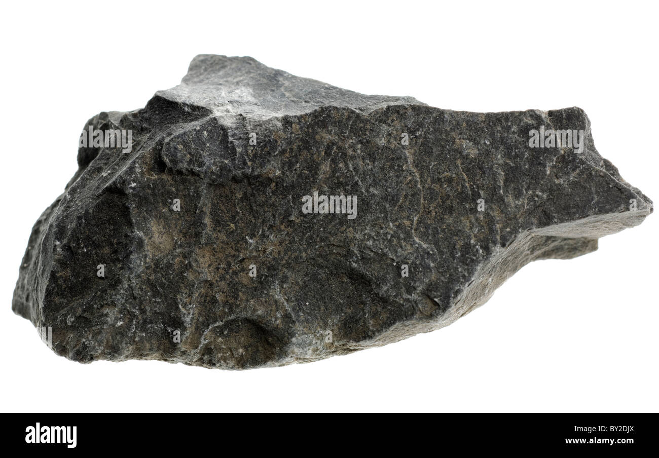 Basalt. Igneous rock sample Stock Photo