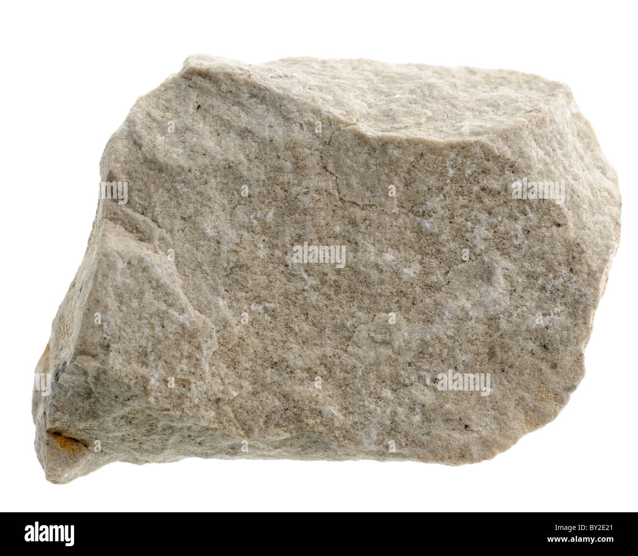Dolomitised limestone. Sedimentary rock sample Stock Photo