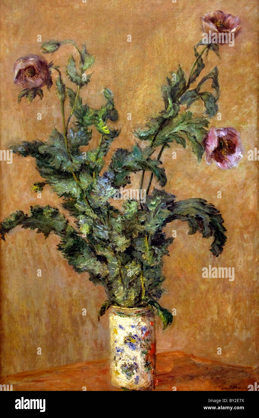 Monet painting purple hi-res stock photography and images - Alamy