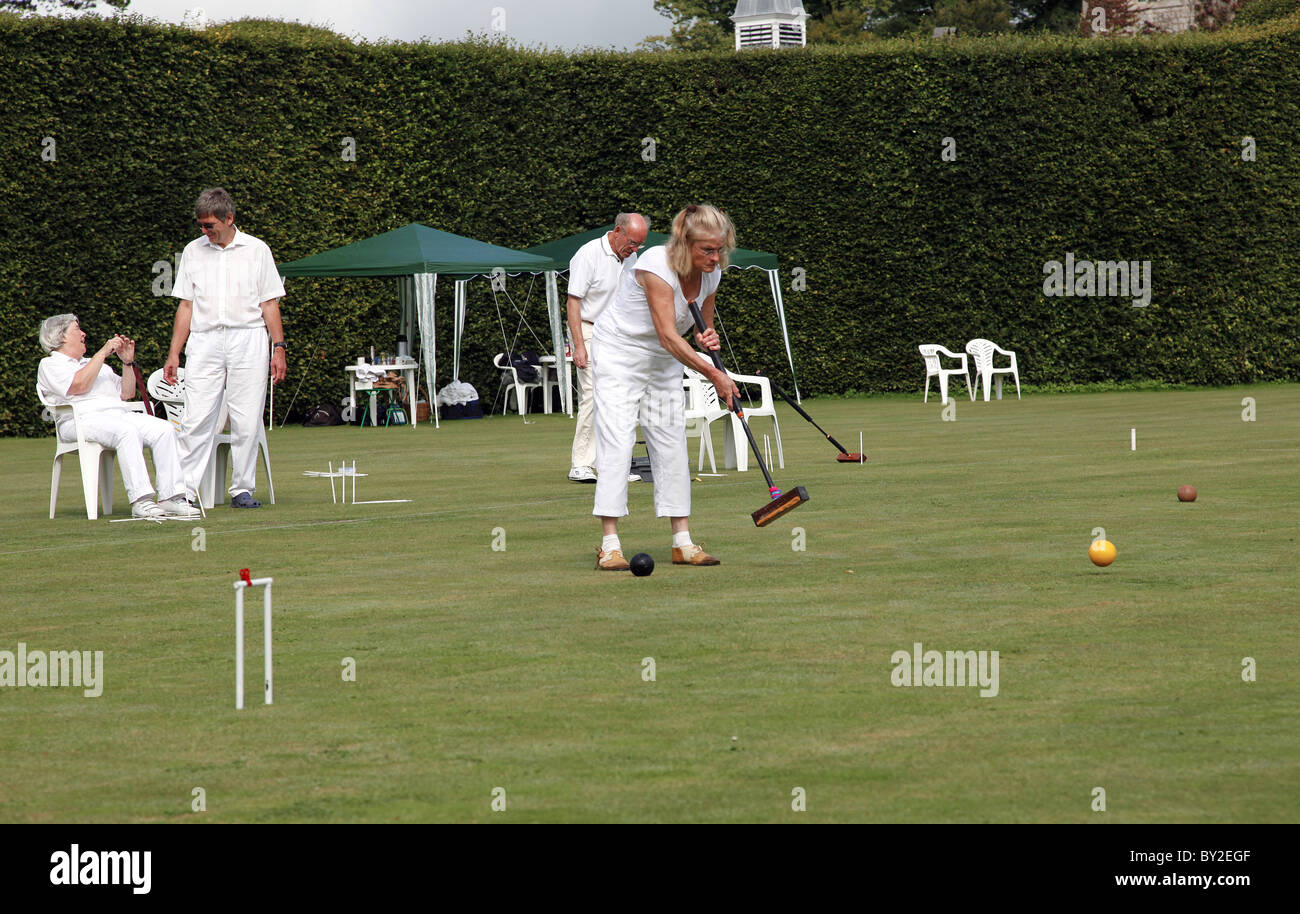 Female croquet player hires stock photography and images Alamy