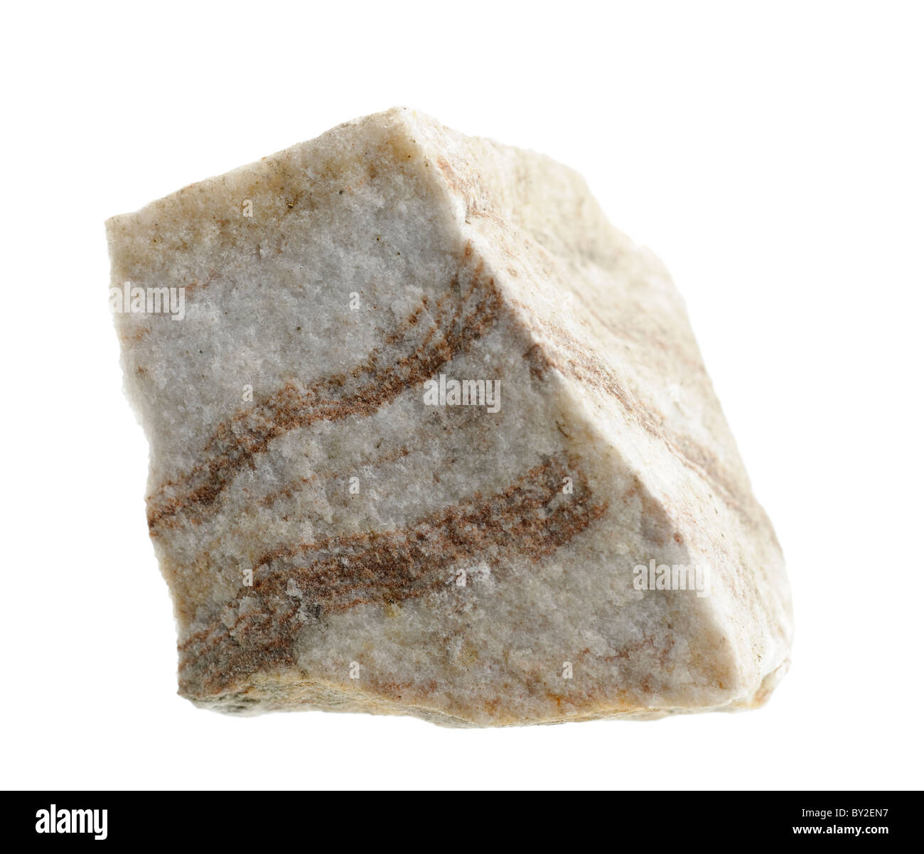 Metaquartzite. Metamorphic rock type Stock Photo