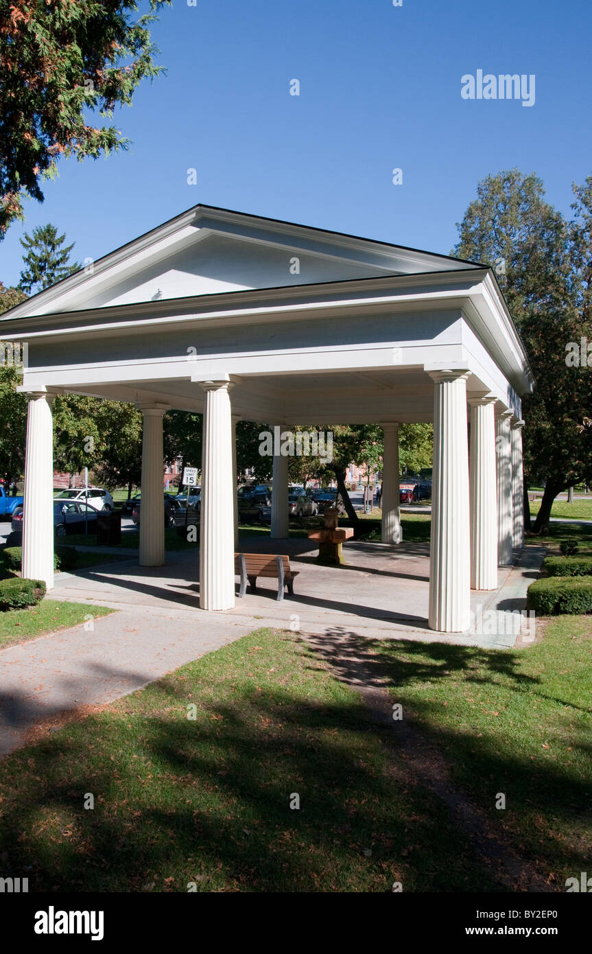 Mineral Water Spring in Saratoga Springs, New York State, USA Stock