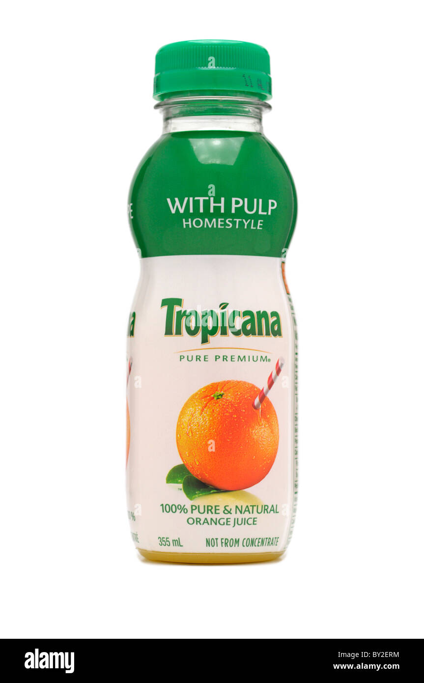 Orange juice with pulp stock photo alamy